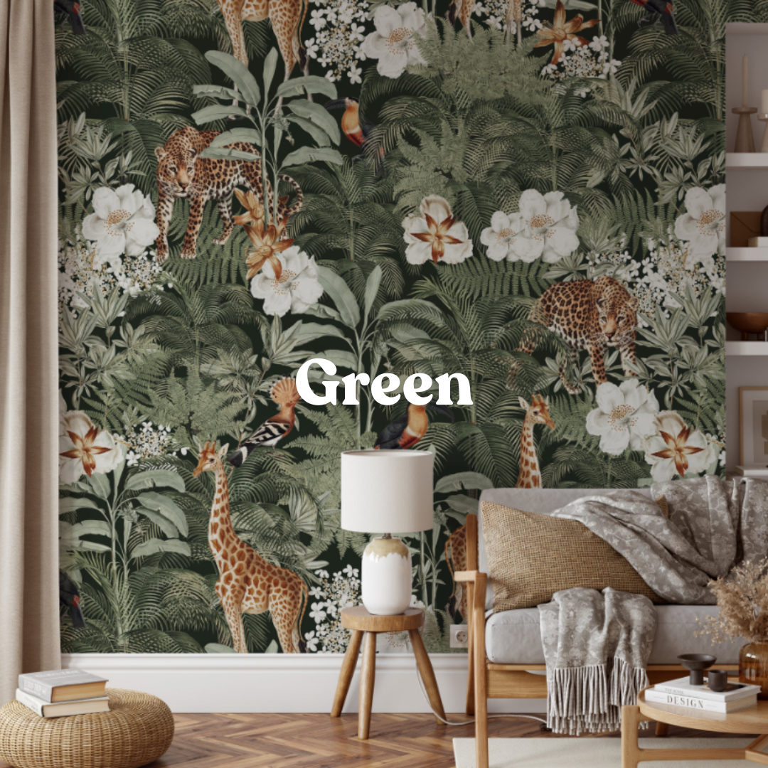 Green Wallpaper Uk - Green wood panel wallpaper wall mural peel and stick self