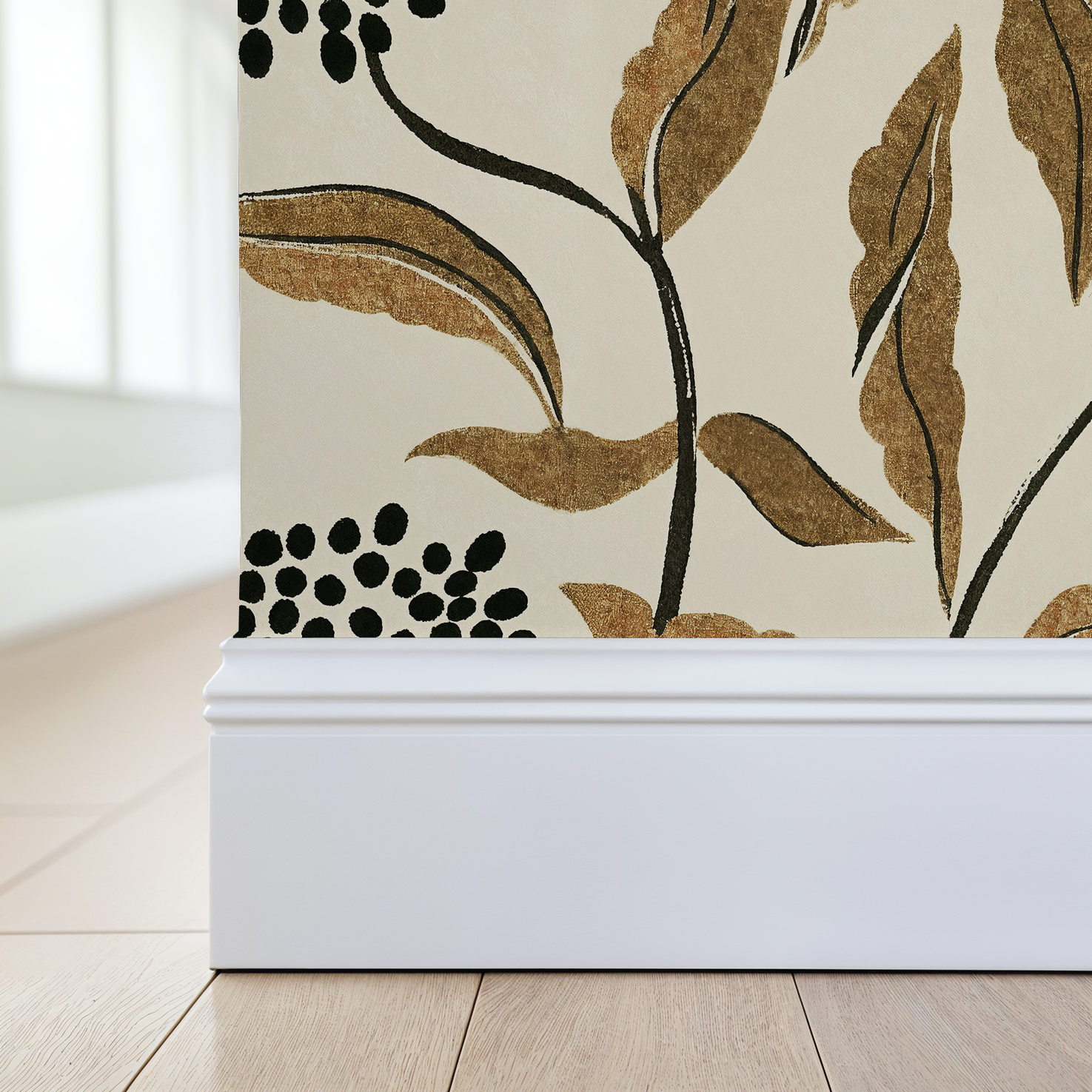 Peaceful Botanical Wallpaper - 4 FT H X 13 FT W Peel and Stick