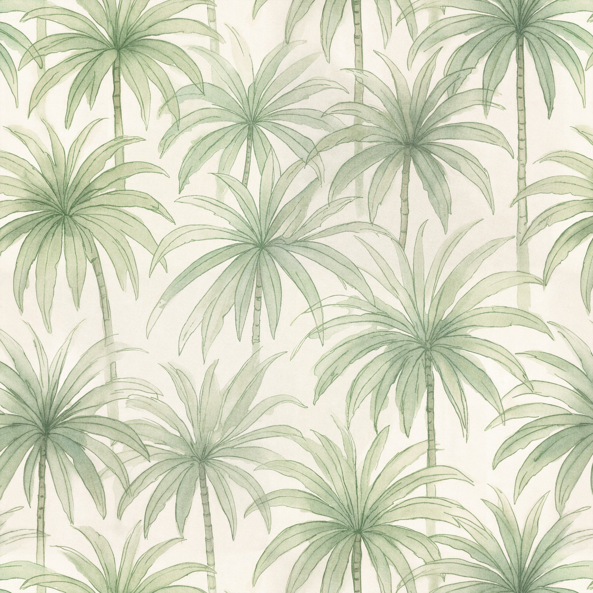 Palm Reverie (Green) Wallpaper