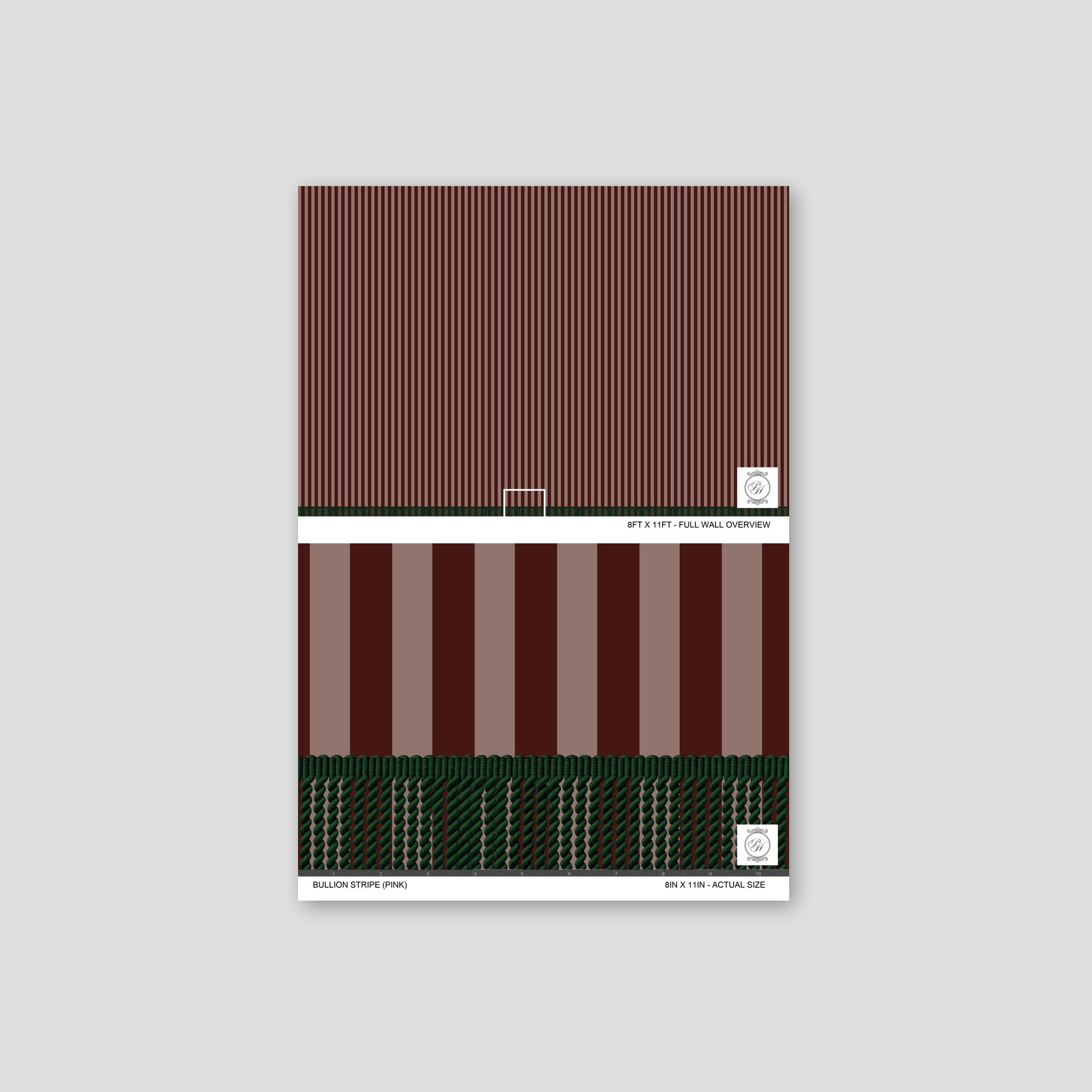 Bullion Stripe (Pink) Wallpaper