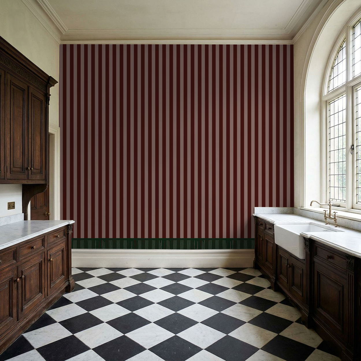 Bullion Stripe (Pink) Wallpaper