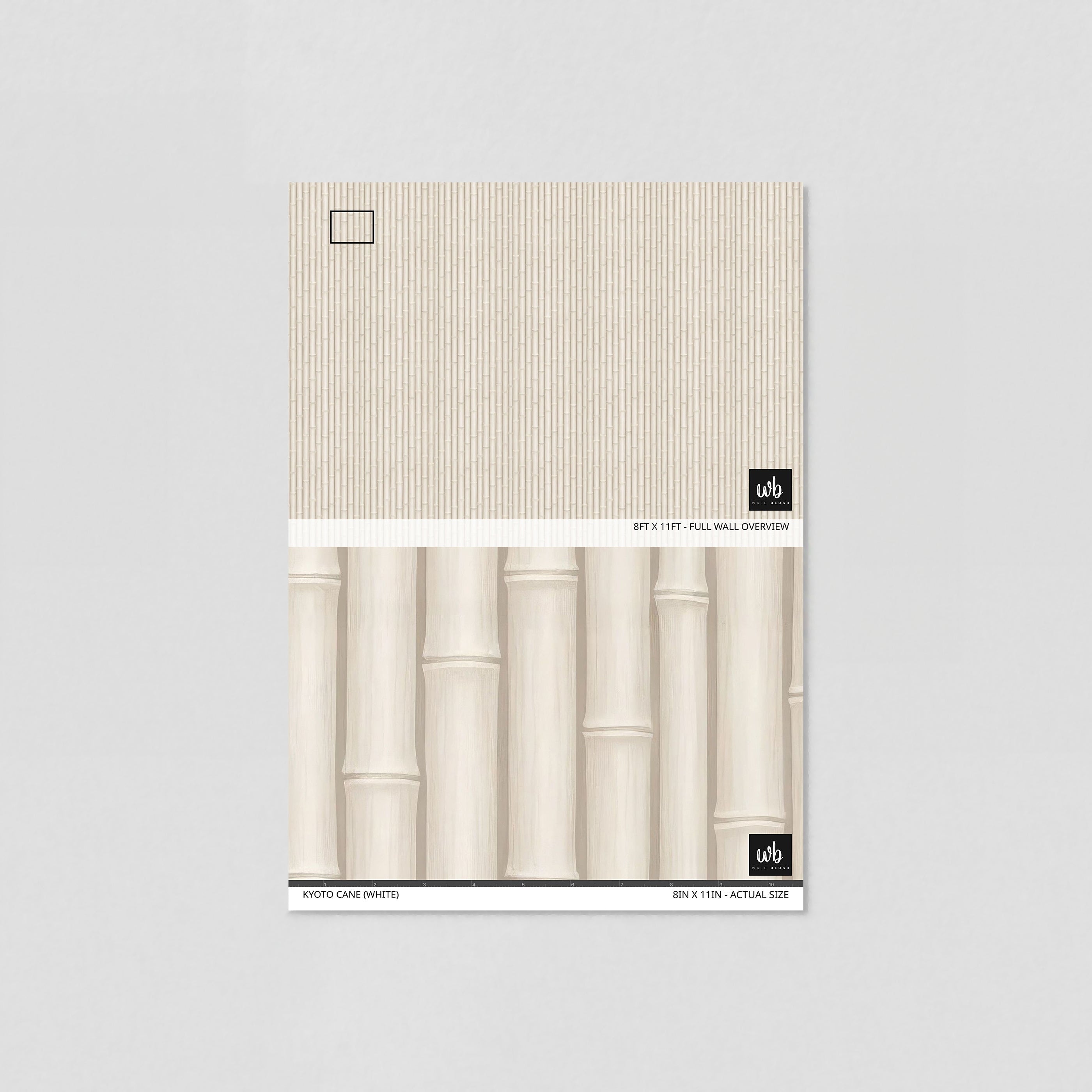 Kyoto Cane (White) Wallpaper
