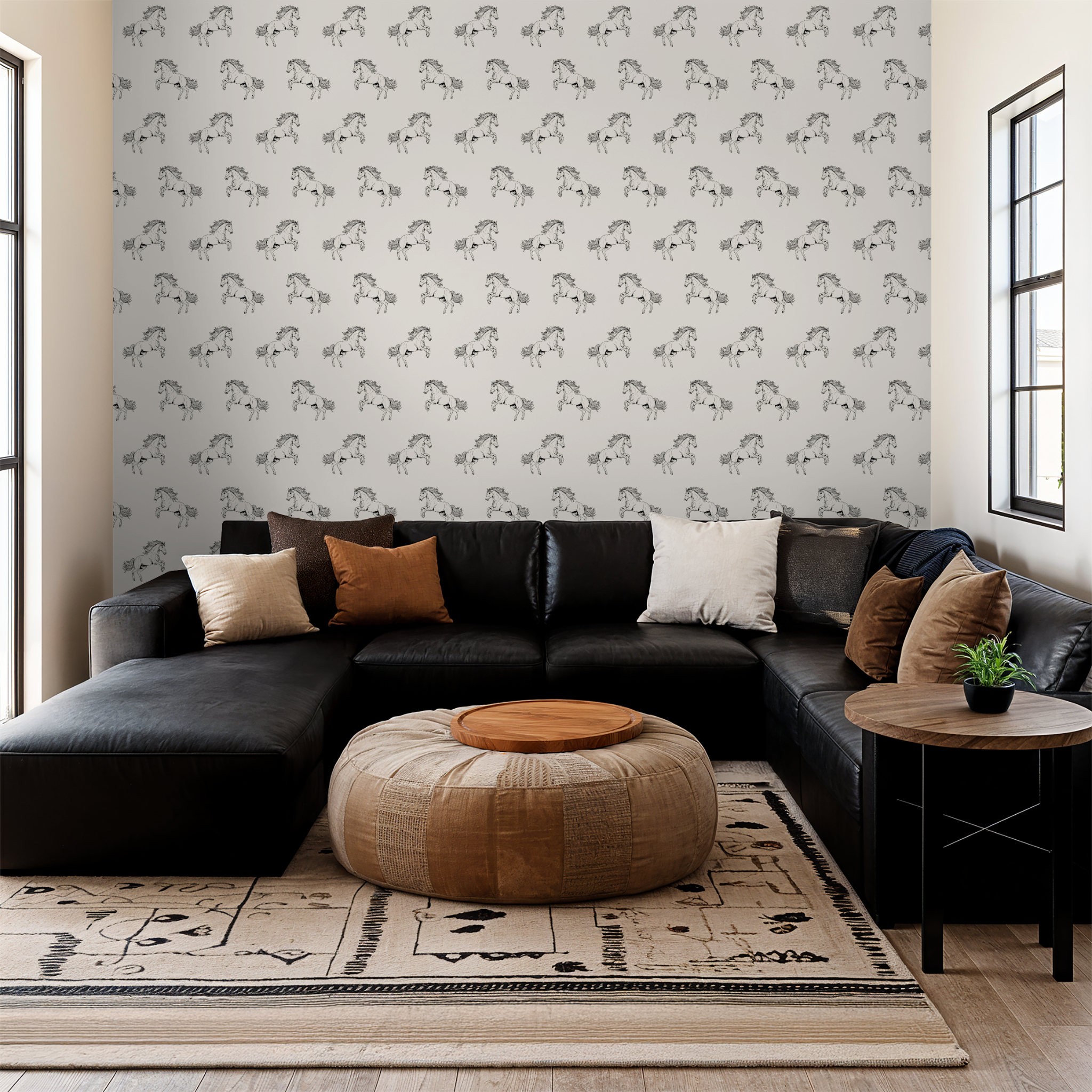 Bronco Blessing (Off-white) Wallpaper