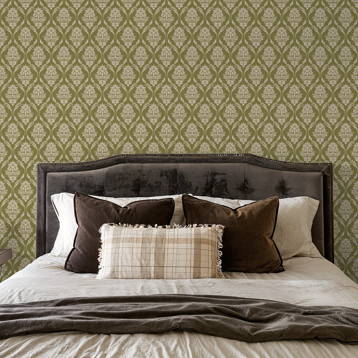 Farmhouse Revival (Olive) Wallpaper