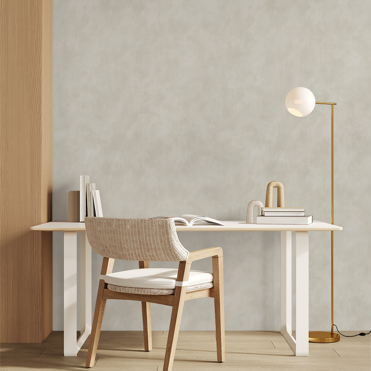 Limewash (Cream) Wallpaper