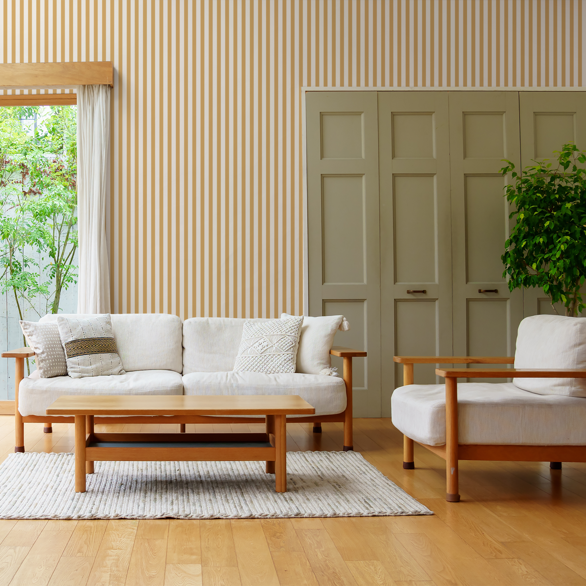 Landis Lane (Yellow) Wallpaper