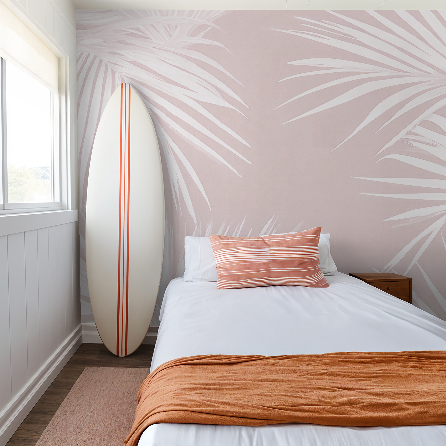 Under the Palms (Pink) Wallpaper