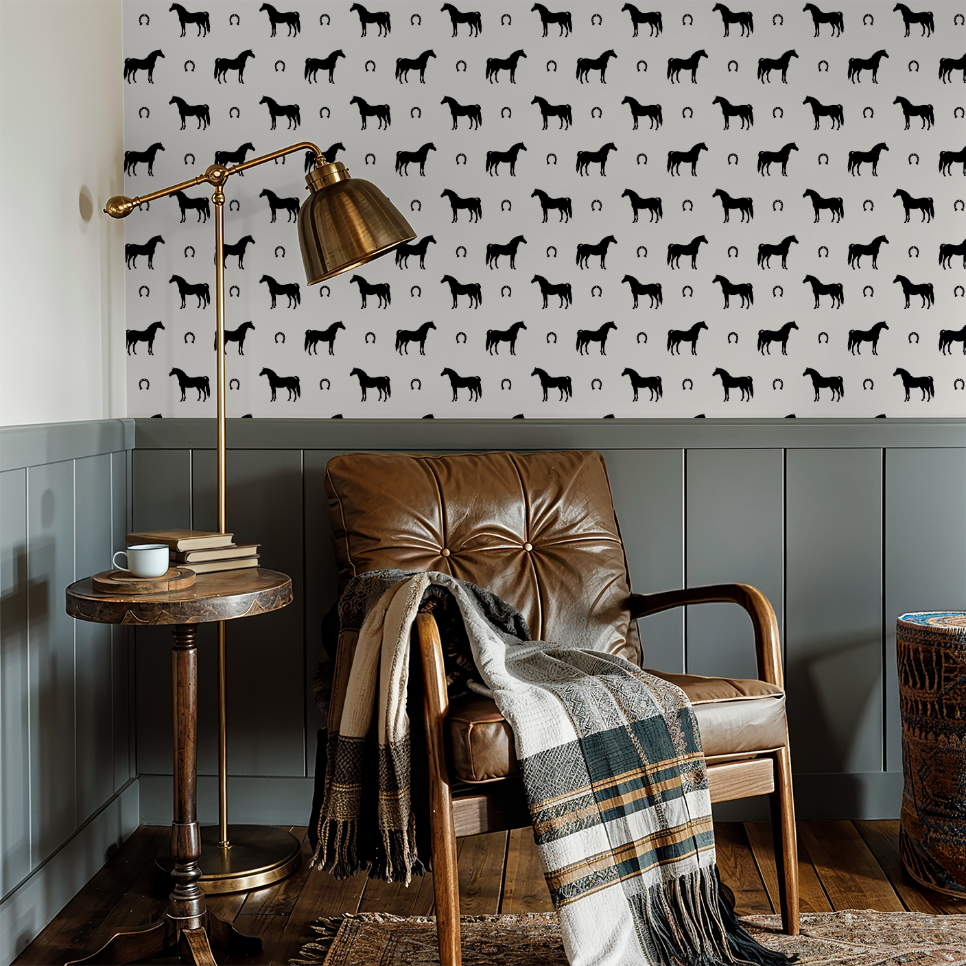 Holy Hooves (White) Wallpaper