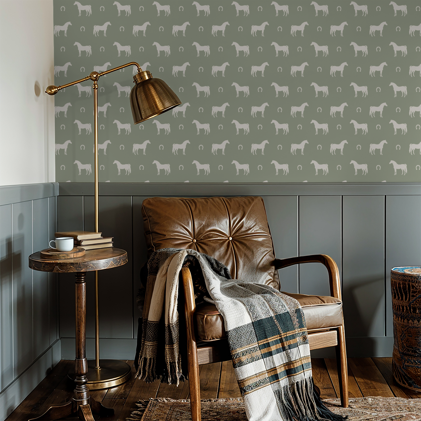 Holy Hooves (Sage) Wallpaper