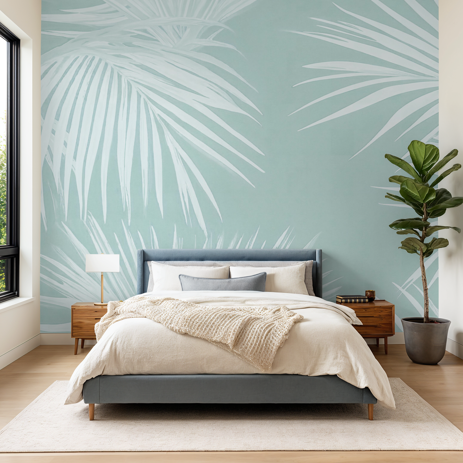 Under the Palms (Mint) Wallpaper