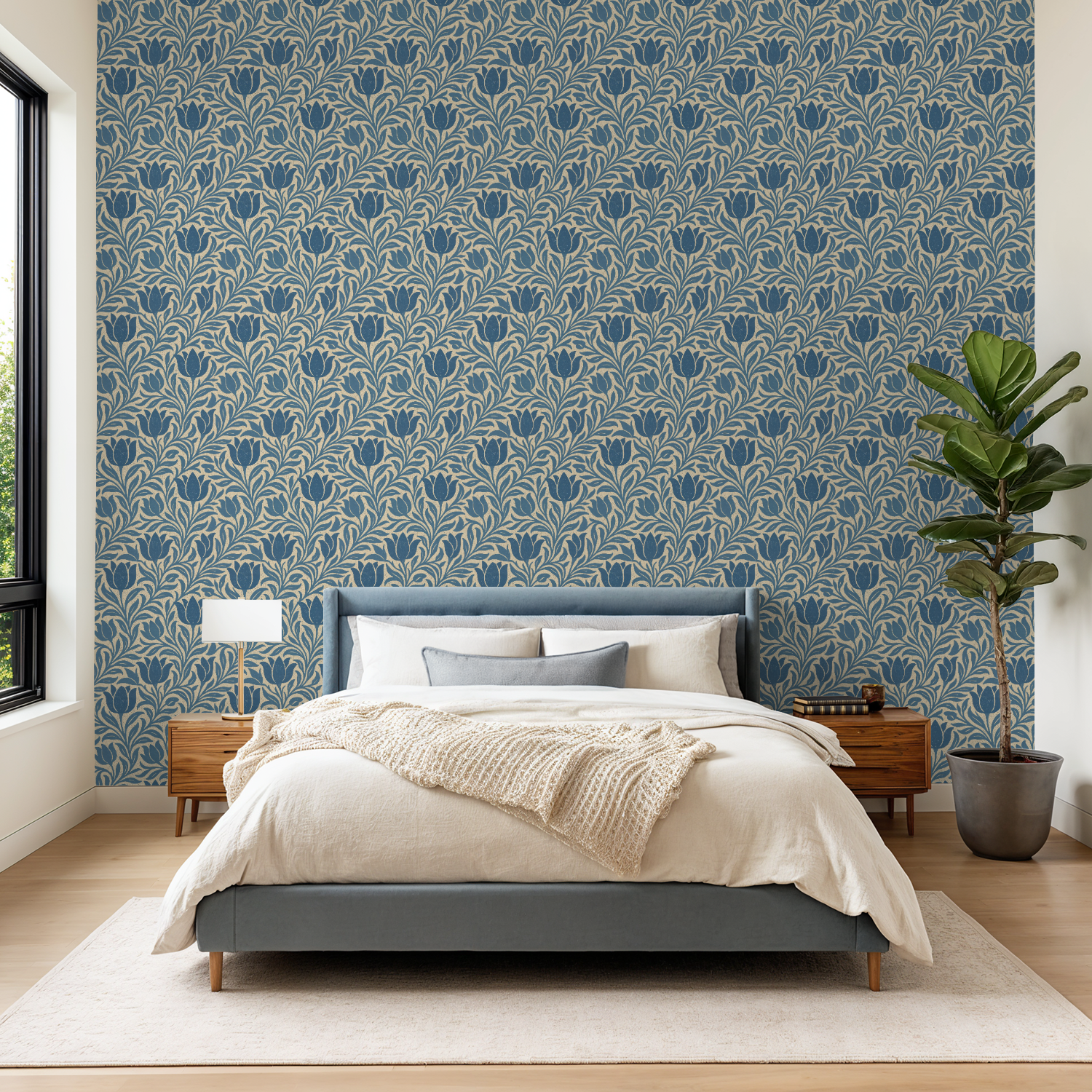 Blue Petals Wallpaper