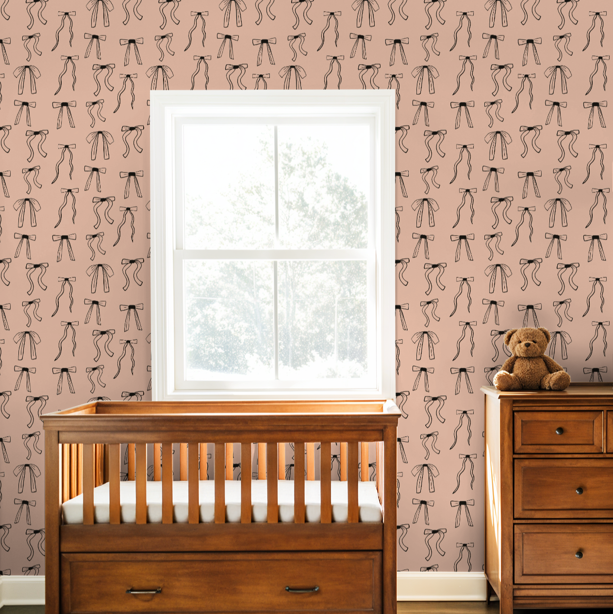 Perfectly Tied (Pink) Wallpaper