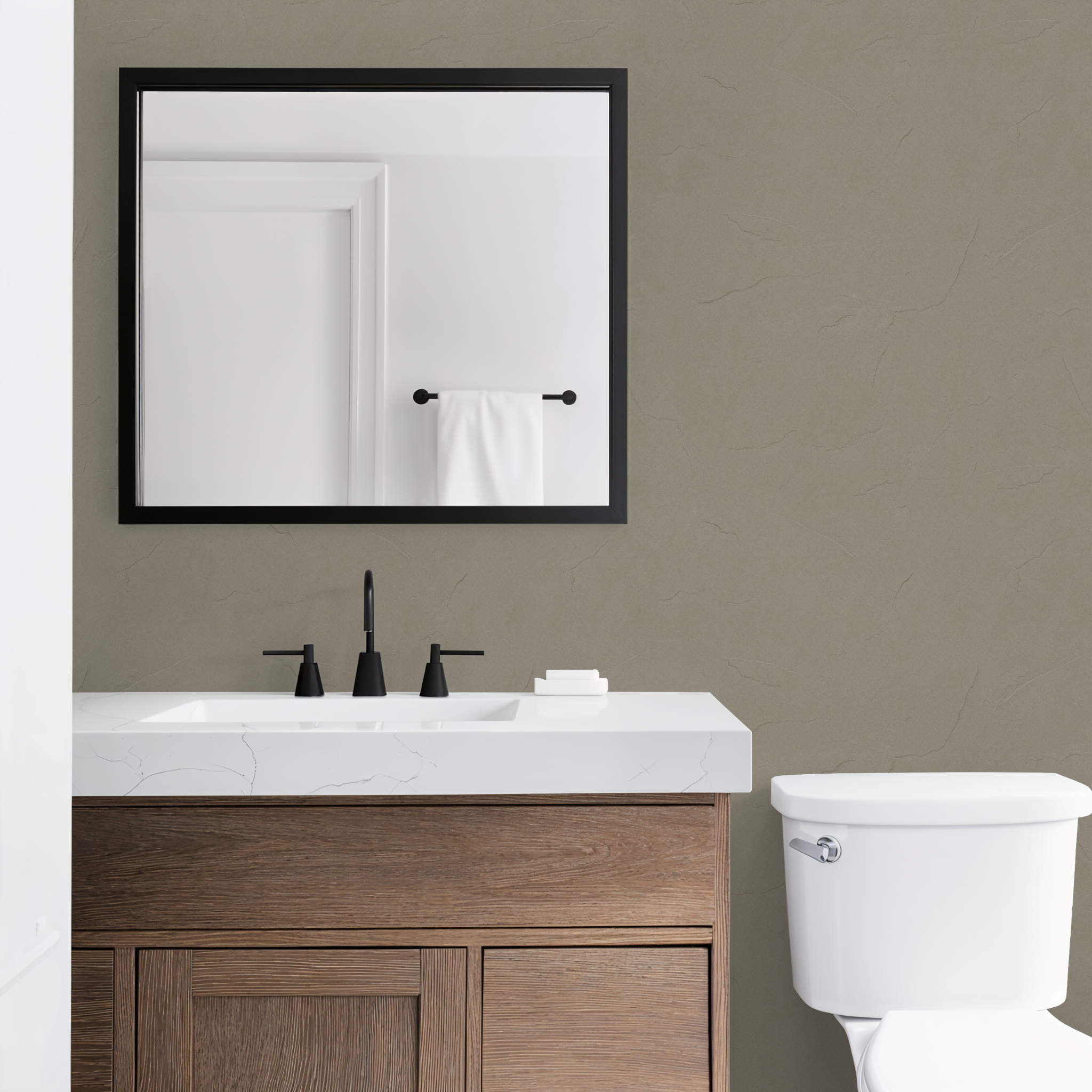 Plaster (Gray) Wallpaper