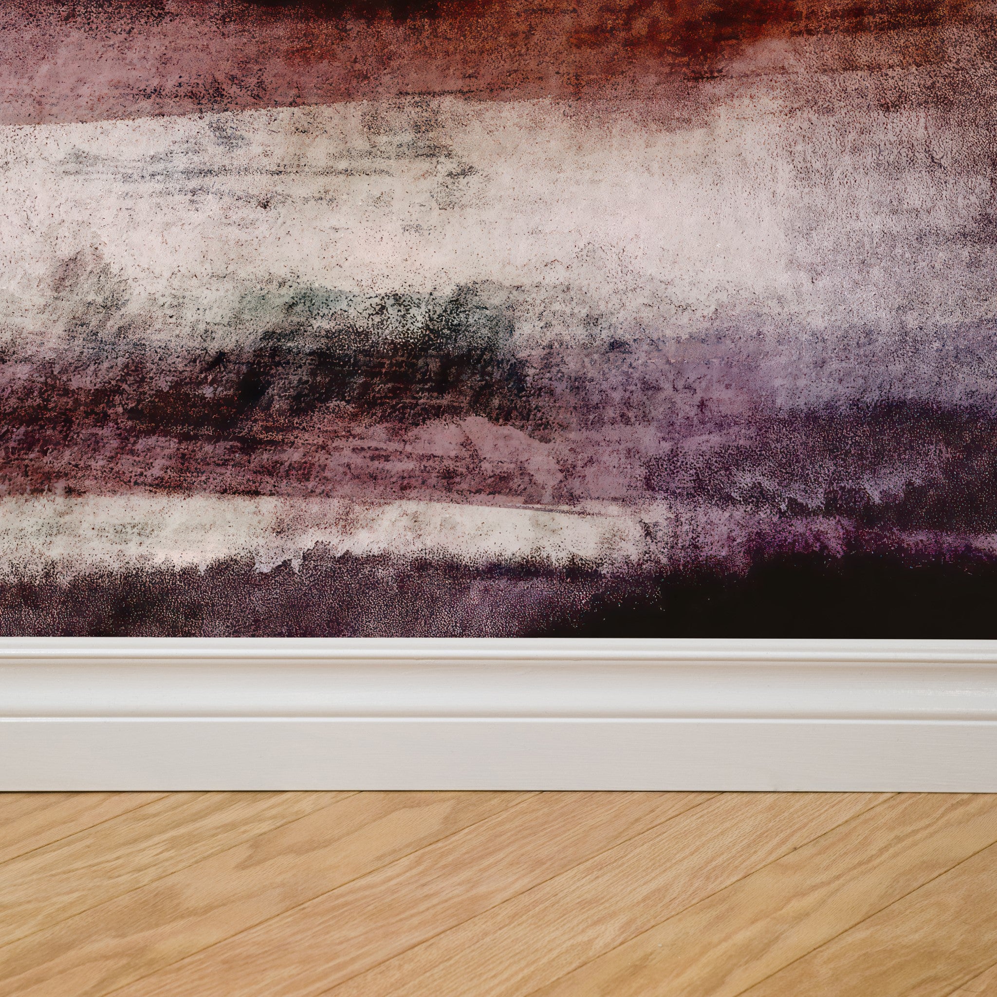 Eclipse Wallpaper by Wall Blush in a modern room, focusing on the textured wall design.