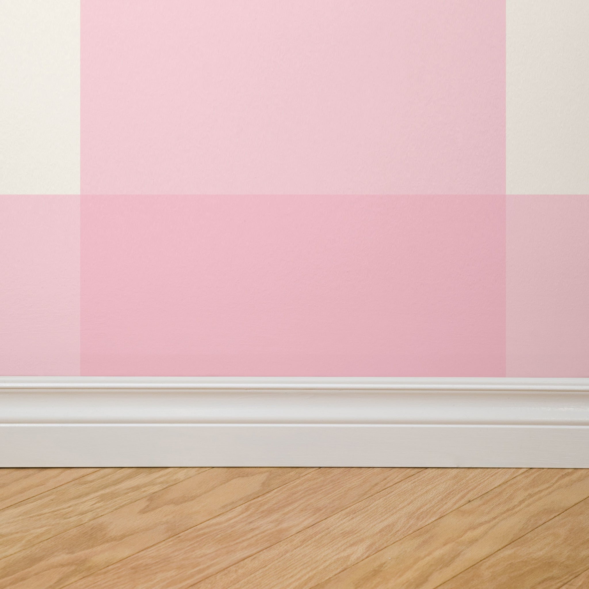 Simply Gingham Large (Pink) Wallpaper