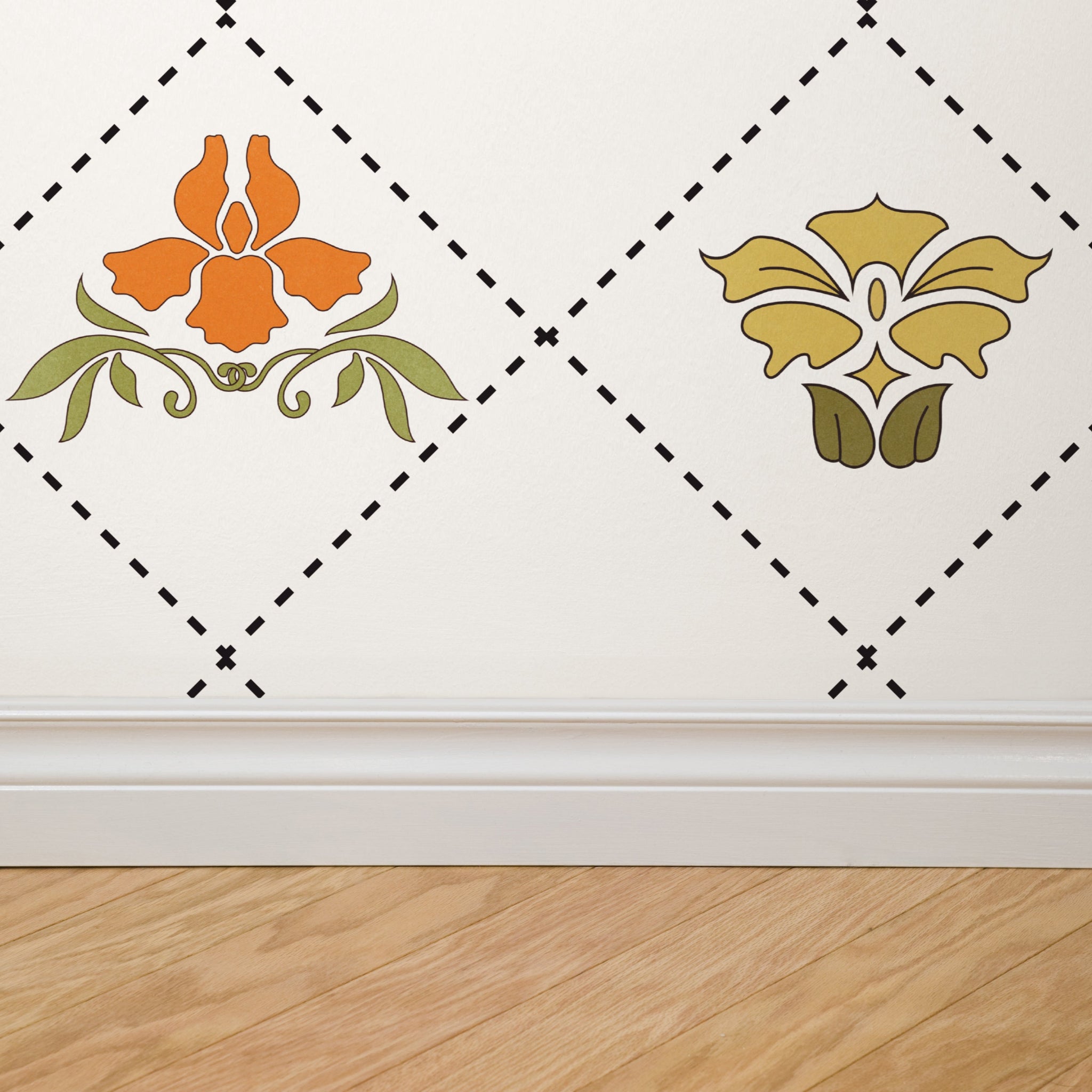Cottage Day Floral Wallpaper