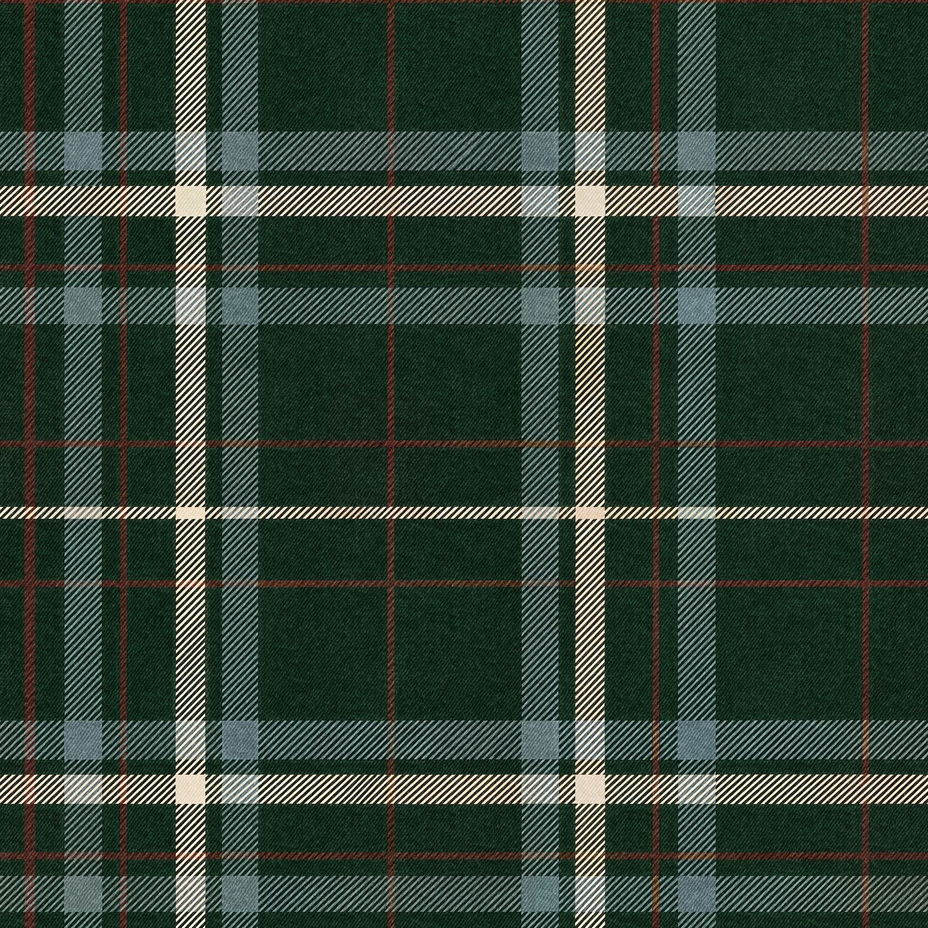 Emerald Plaid Wallpaper