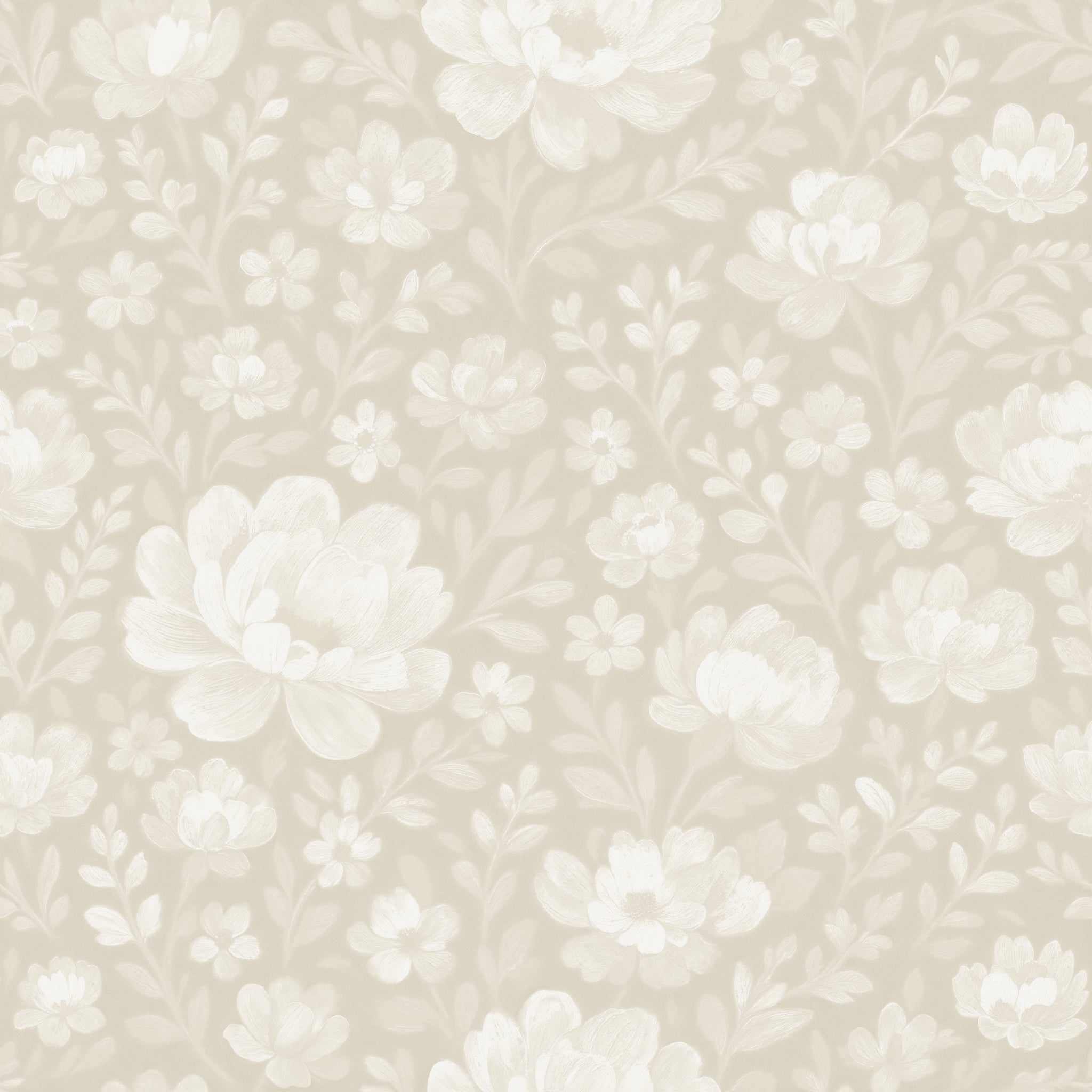 Floriola (Cream) Wallpaper