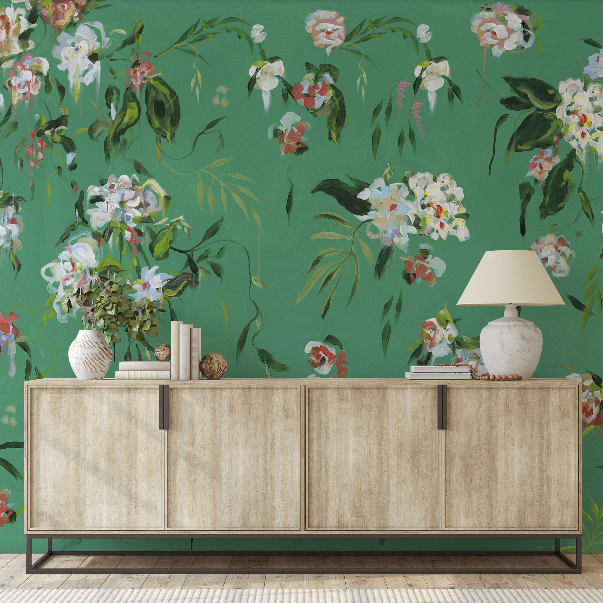 The Grove Wallpaper - 10 FT H X 12 FT W Luxe Peel and Stick