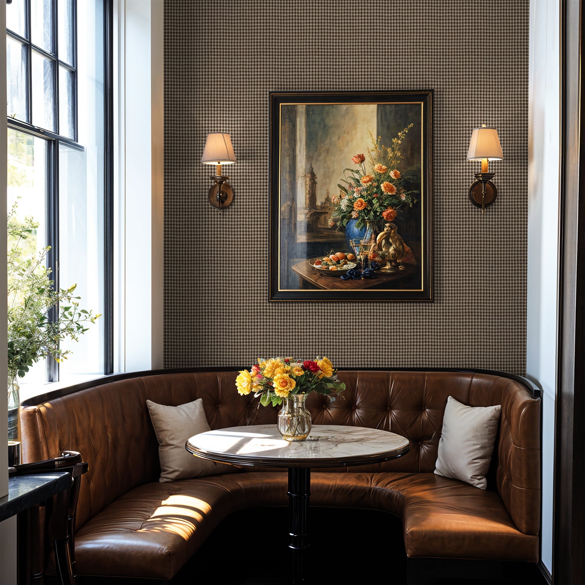 Hand Me Down (Brown) Wallpaper - 8 FT H X 13 FT W Luxe Peel and Stick