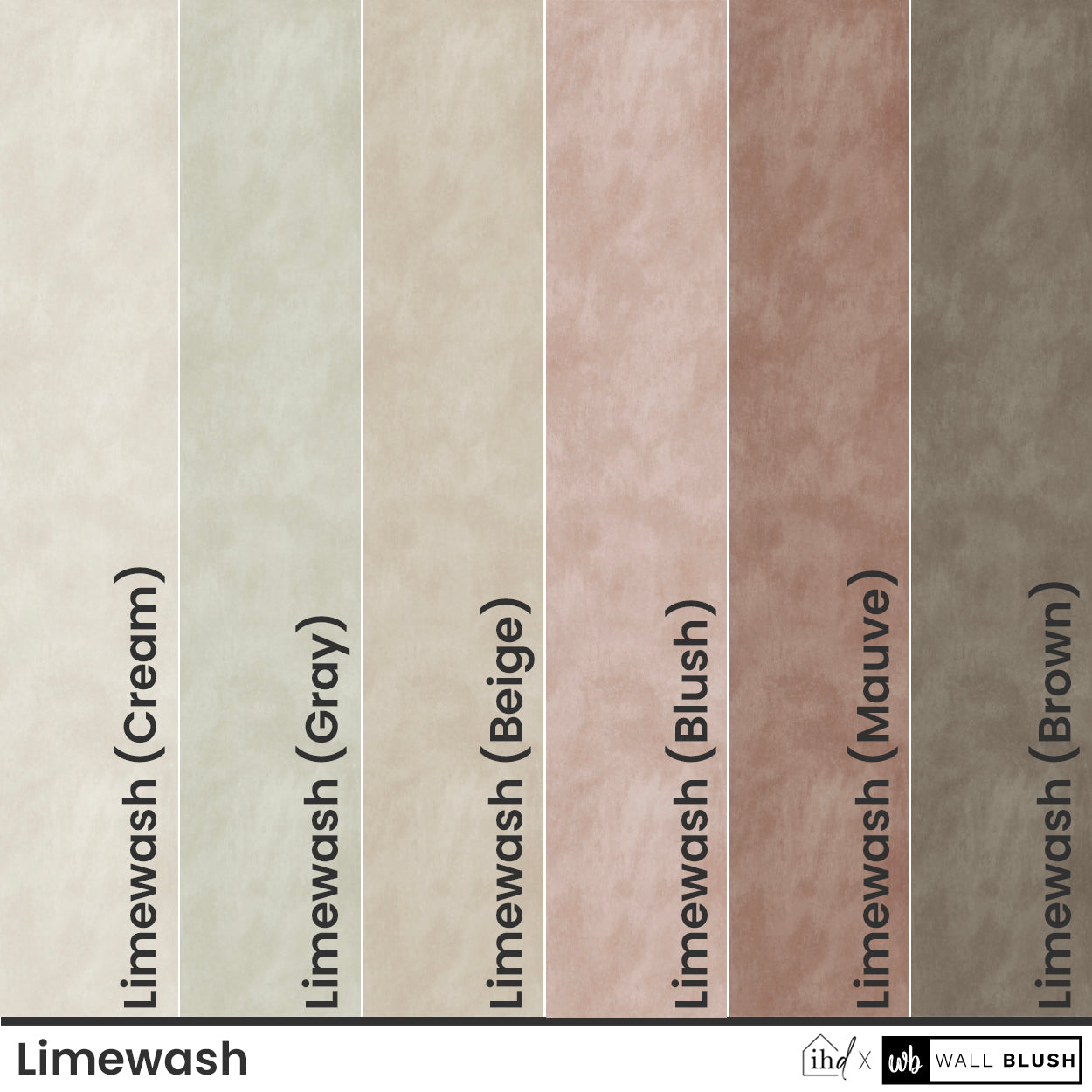 Limewash (Blush) Wallpaper - 10 FT H X 11 FT W Traditional
