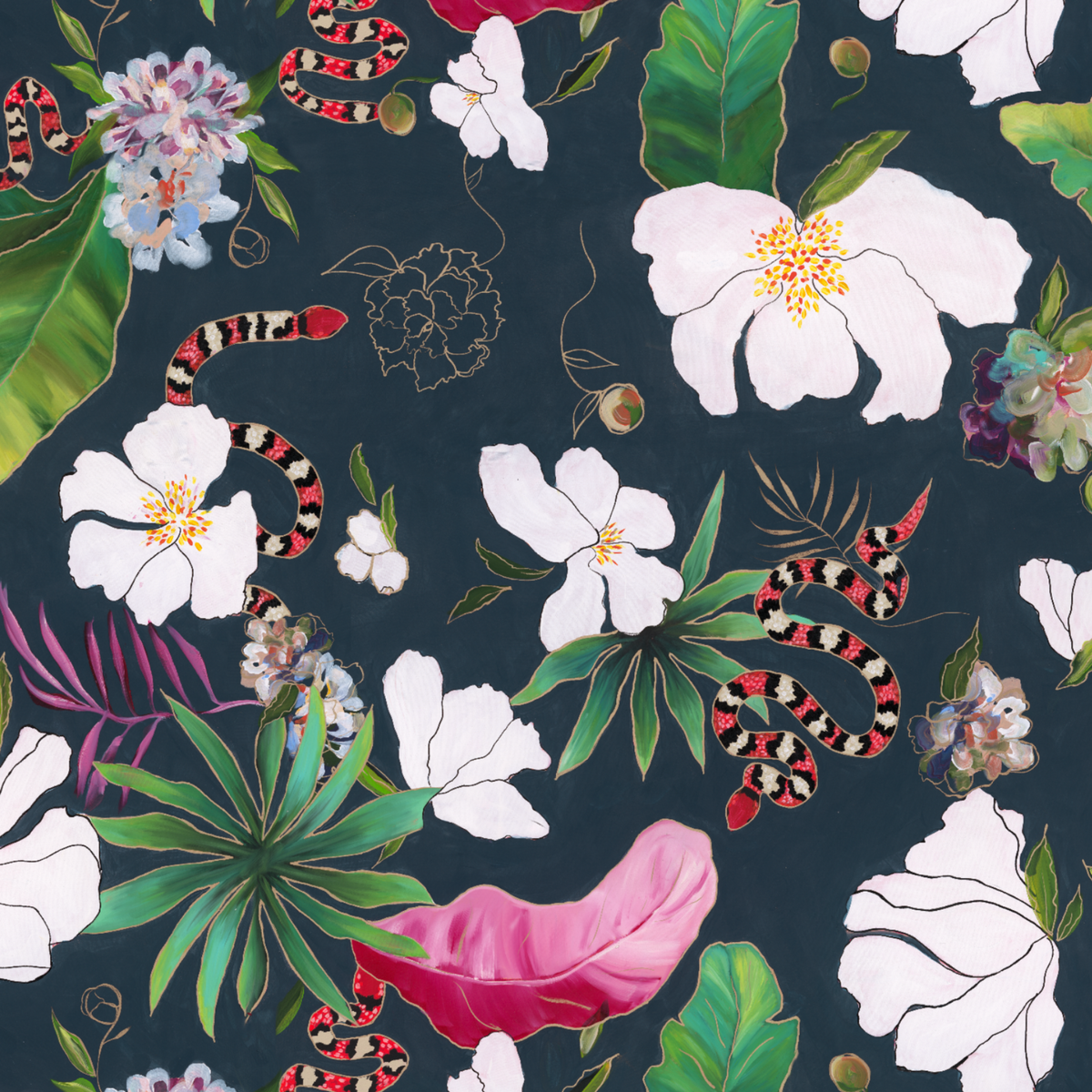 Imogen Wallpaper - 10 FT H X 12 FT W Traditional