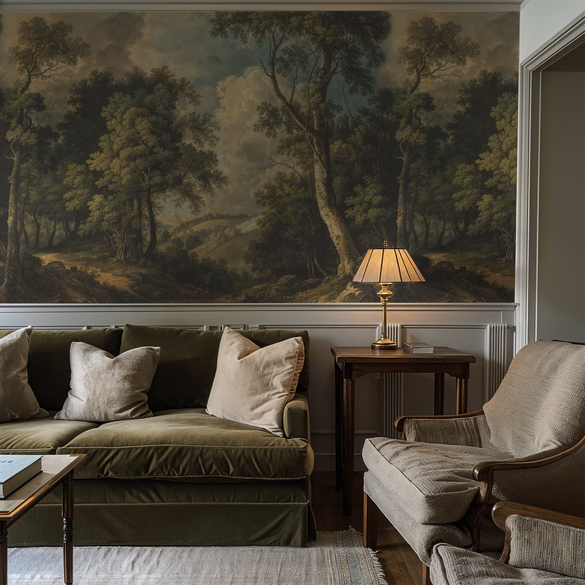 Wedded Woodland's Wallpaper - 6 FT H X 11 FT W Luxe Peel and Stick