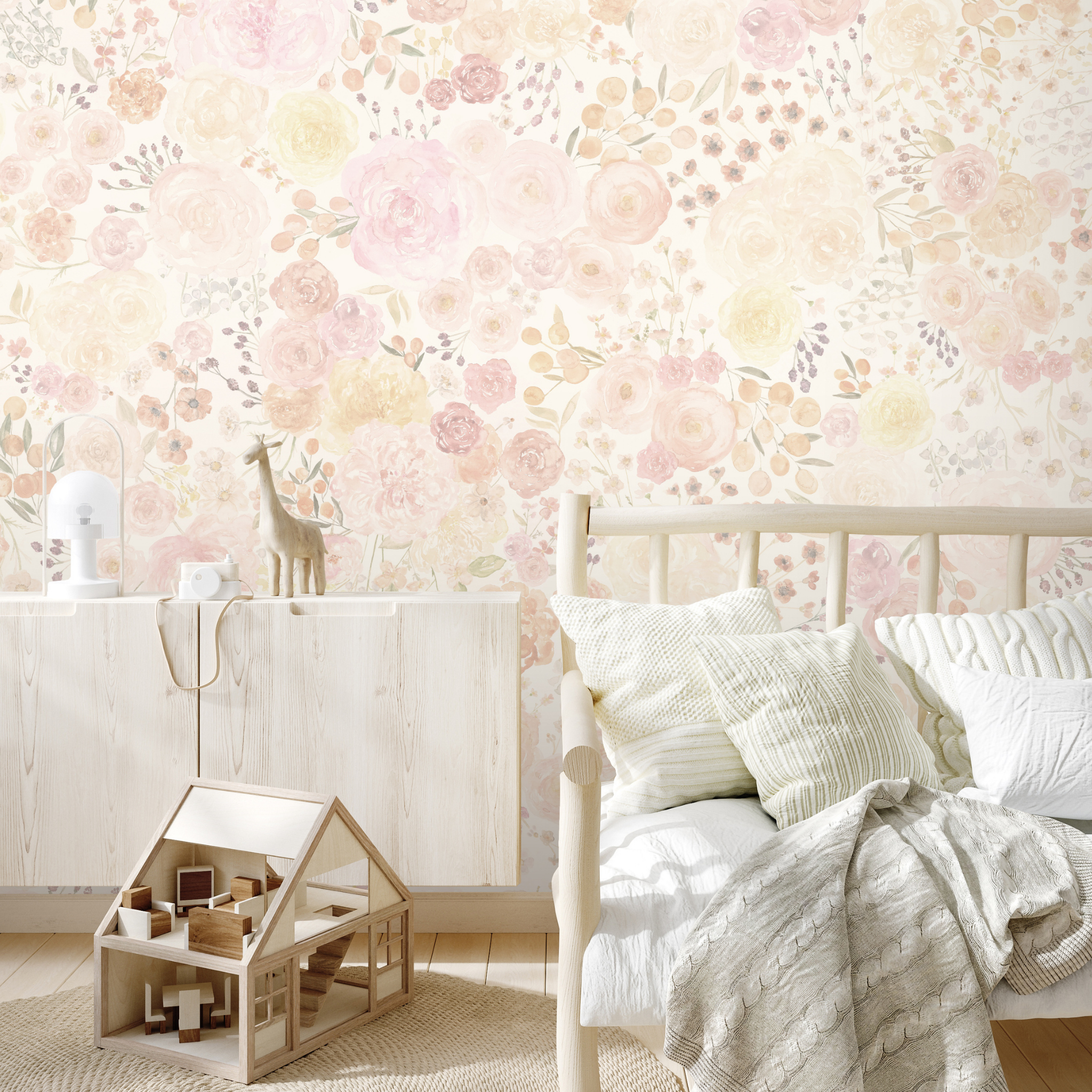 Lucy Wallpaper - 8 FT H X 12 FT W Peel and Stick