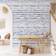 OC Ocean Blue Wallpaper - 10 FT H X 12.5 FT W LUXE P&S sample
