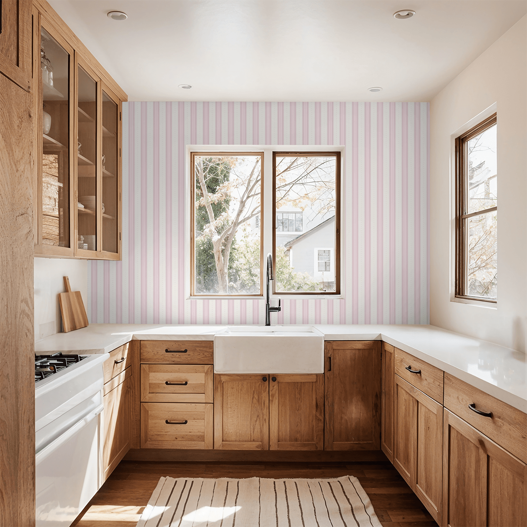 Petal Soft Scallops (Pink) Wallpaper