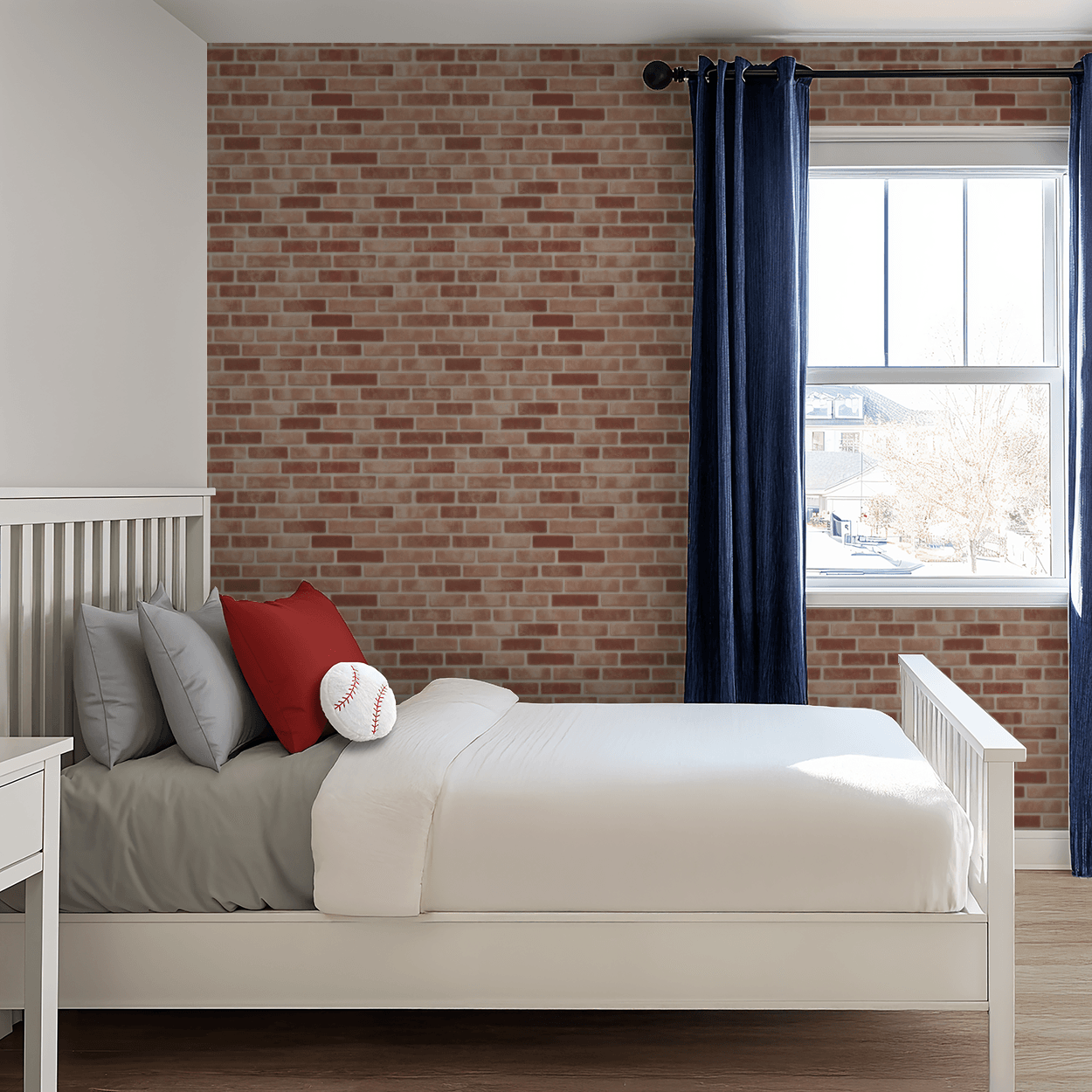 Rustic Charm Brick Wallpaper