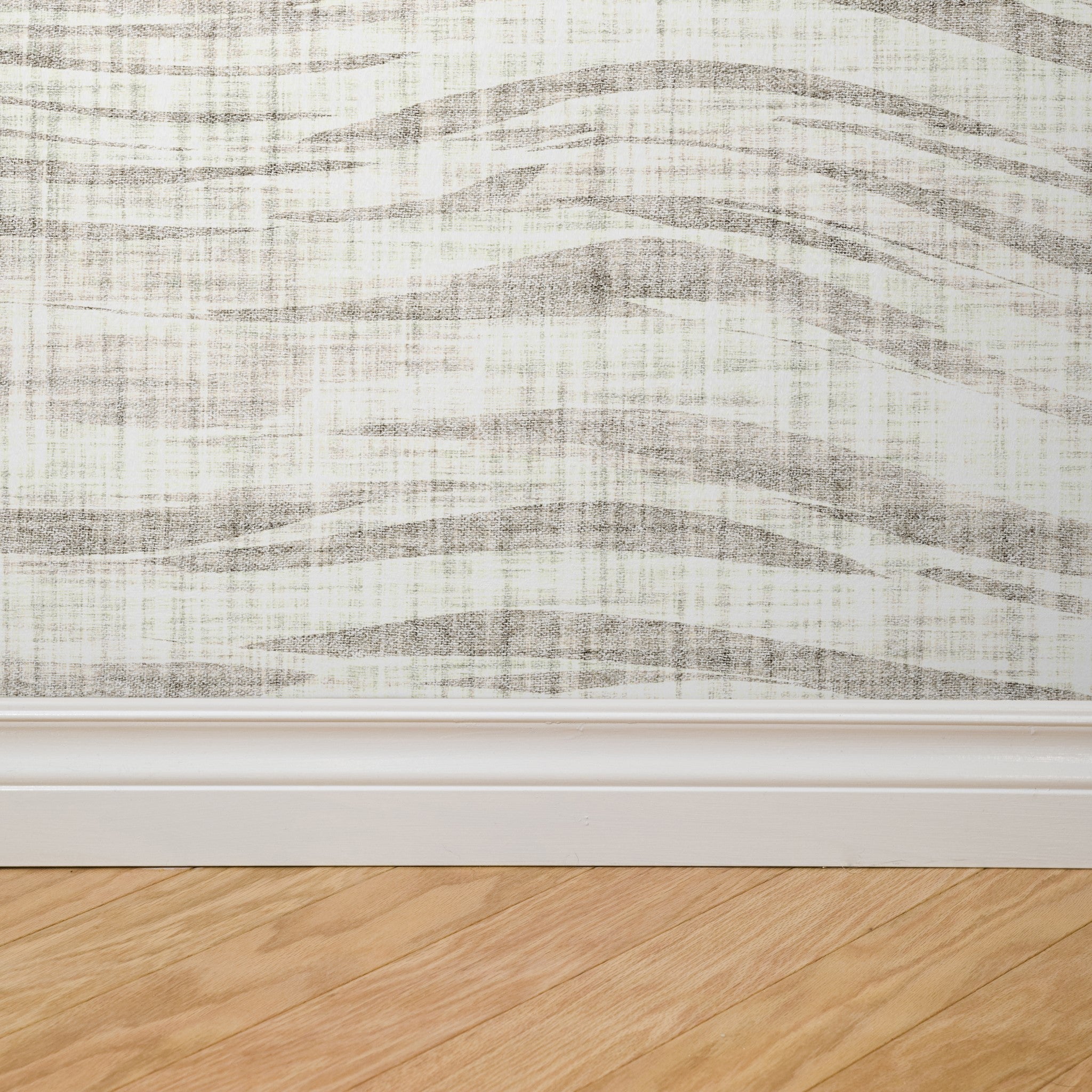 "Strauss Wallpaper by Wall Blush in a modern bedroom, focusing on the textured design and cozy ambience."