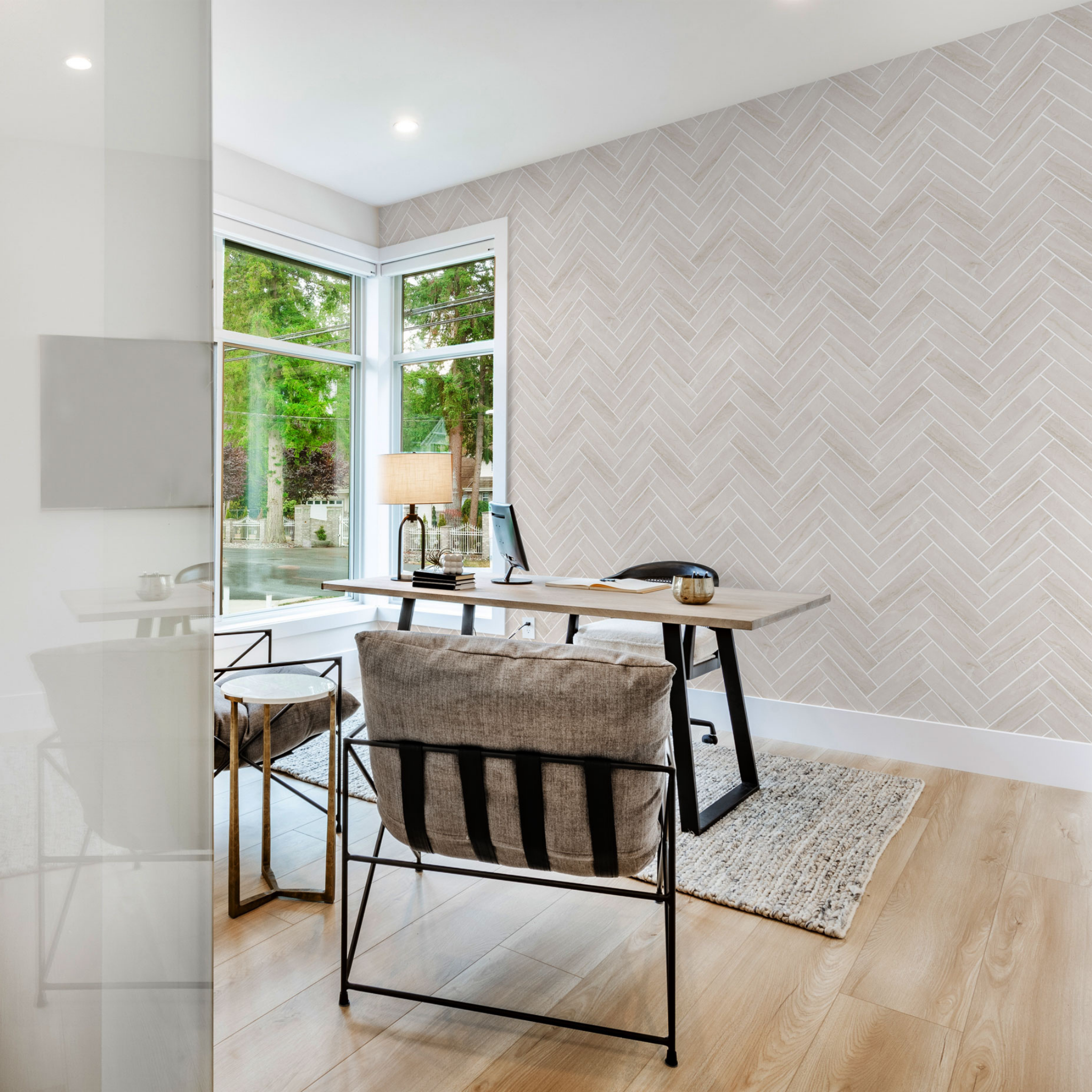 Sweet Cream Wallpaper - 6 FT H X 5 FT W Peel and Stick