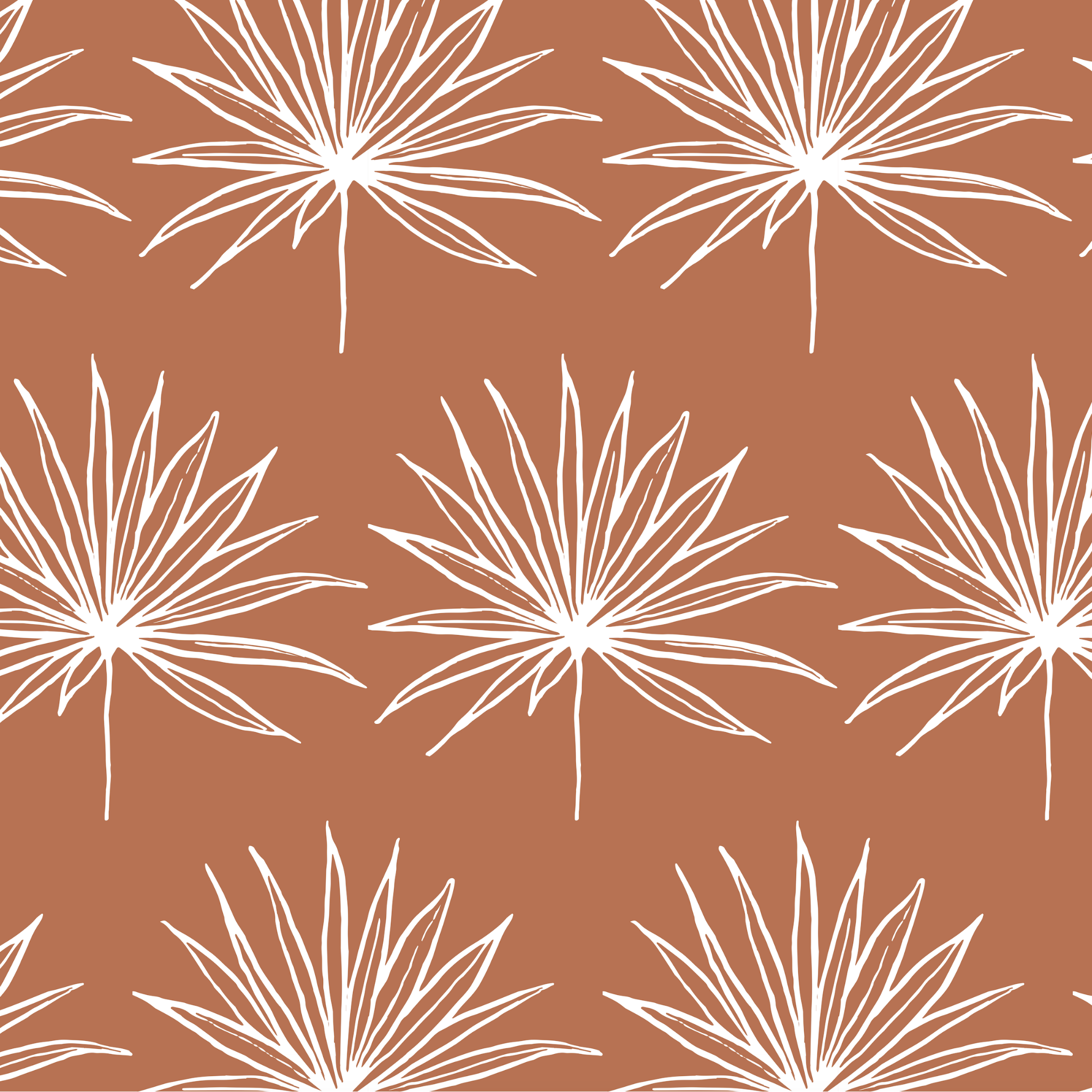 "Ventura Wallpaper from Wall Blush with tropical pattern in a modern living room setting, emphasizing stylish decor."