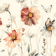 Wildflower Dreams Wallpaper (Cream) Wallpaper - 8 FT H X 8 FT W Traditional sample