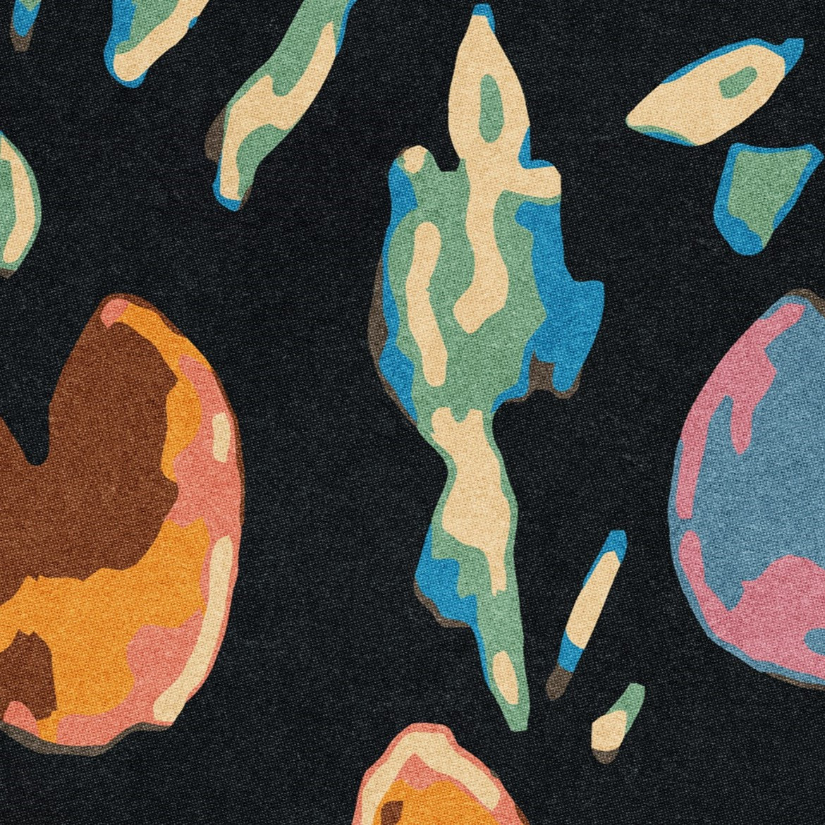 "Abstract Wall Blush Kit Wallpaper in modern living space, vibrant design accent on residential wall decor."