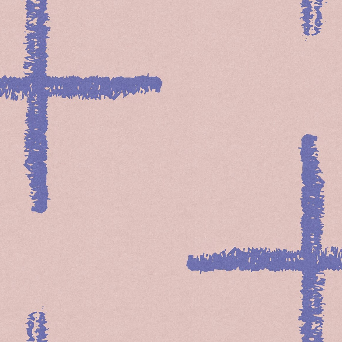 "Elle Wallpaper by Wall Blush in a modern bedroom with abstract purple design, enhancing room aesthetics."