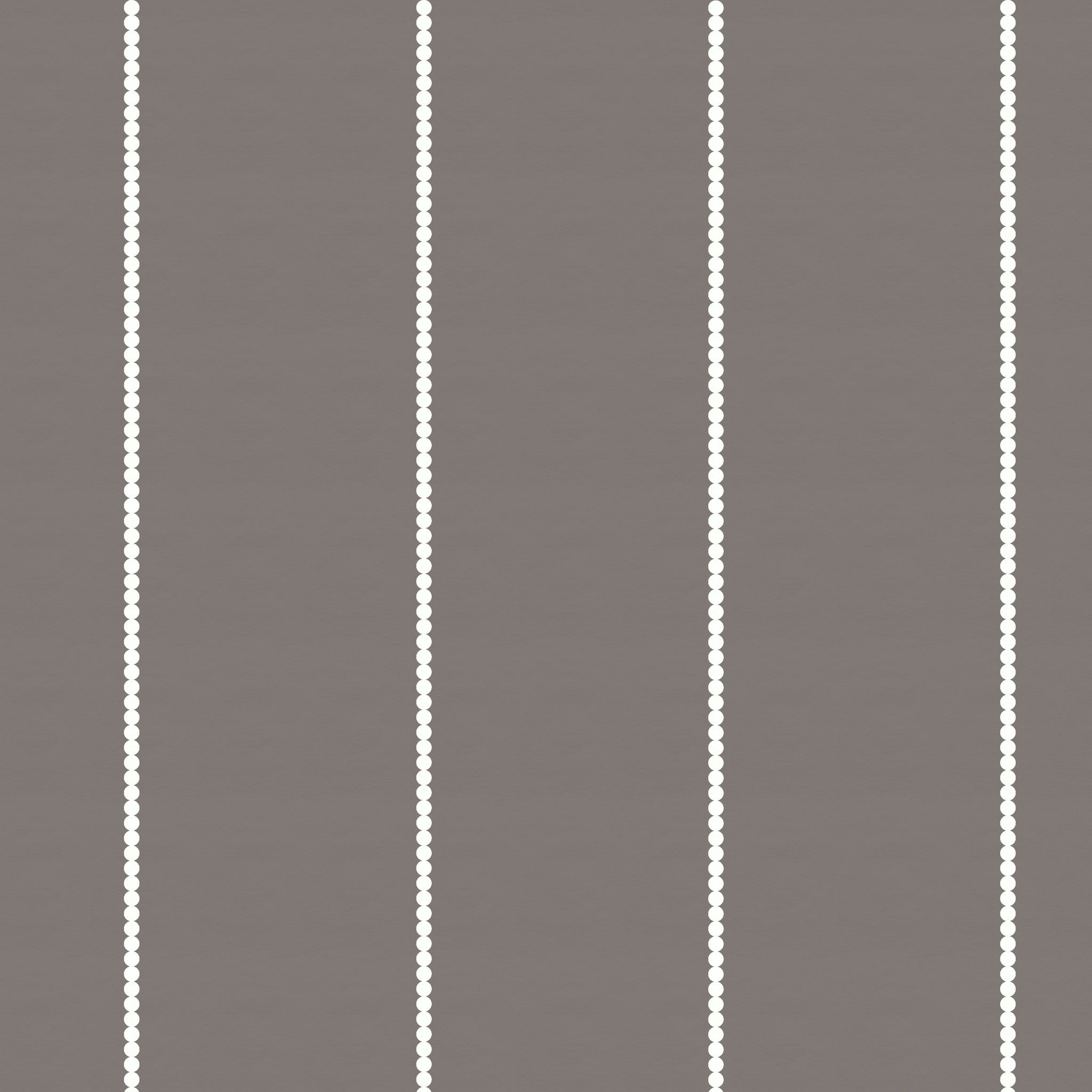 Brown wallpaper with vertical white dot pinstripes, minimal pattern