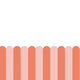Playful Pickets (Coral) Wallpaper - 4 FT H X 55 FT W Peel and Stick sample