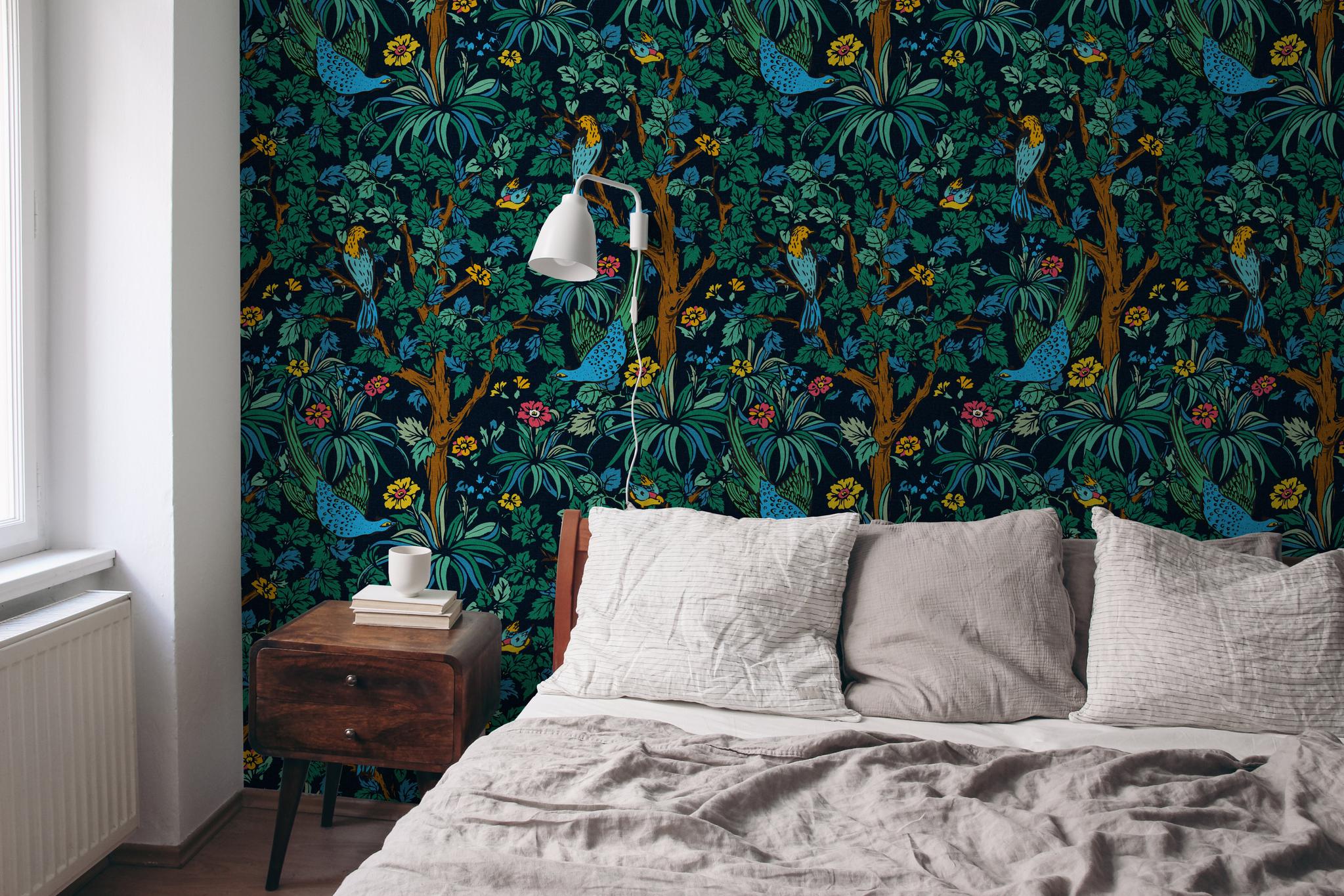 Flora Wallpaper Wallpaper - The Stefanie Bloom Line from WALL BLUSH