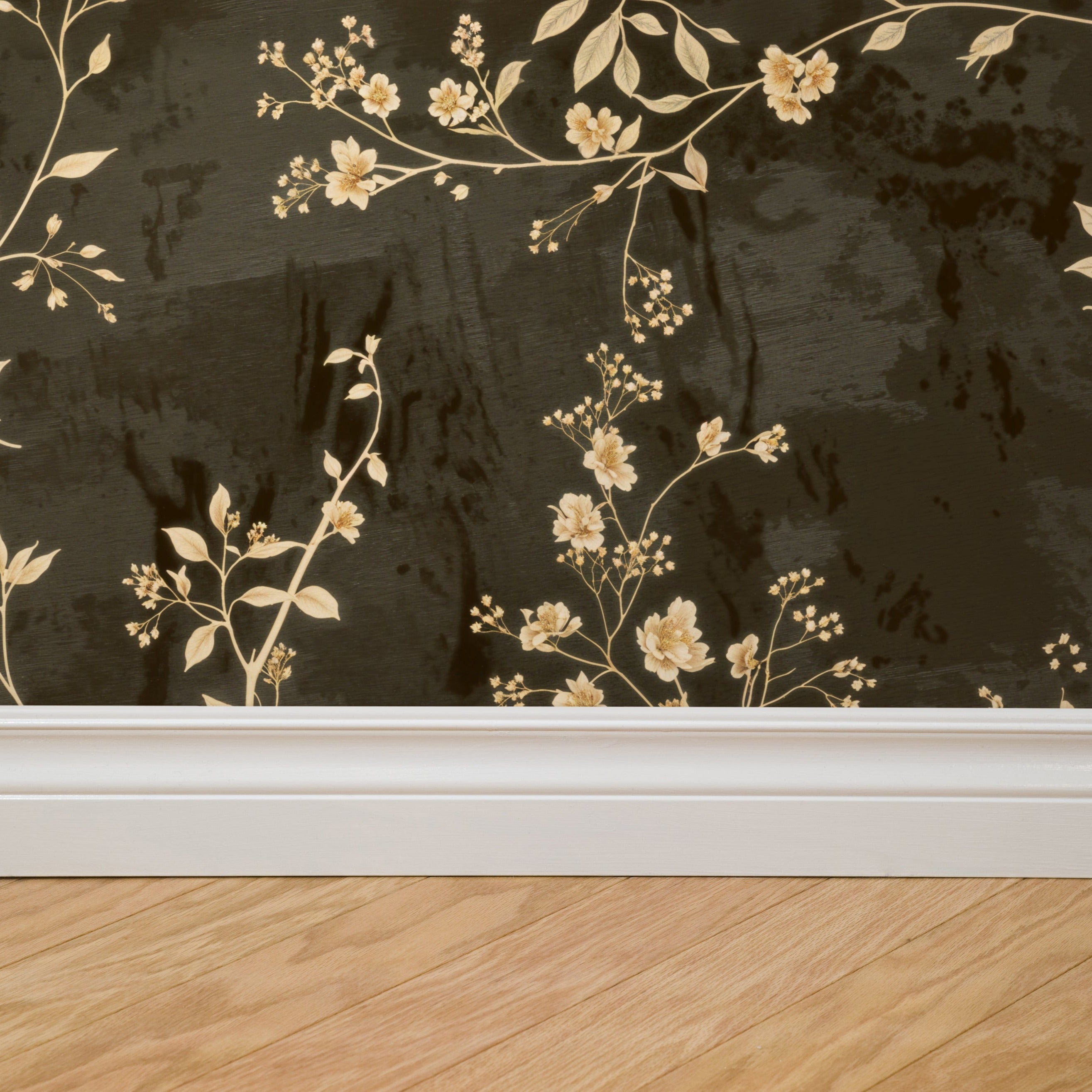 Enchanted Flora Wallpaper - 10 FT H X 11 FT W Peel and Stick