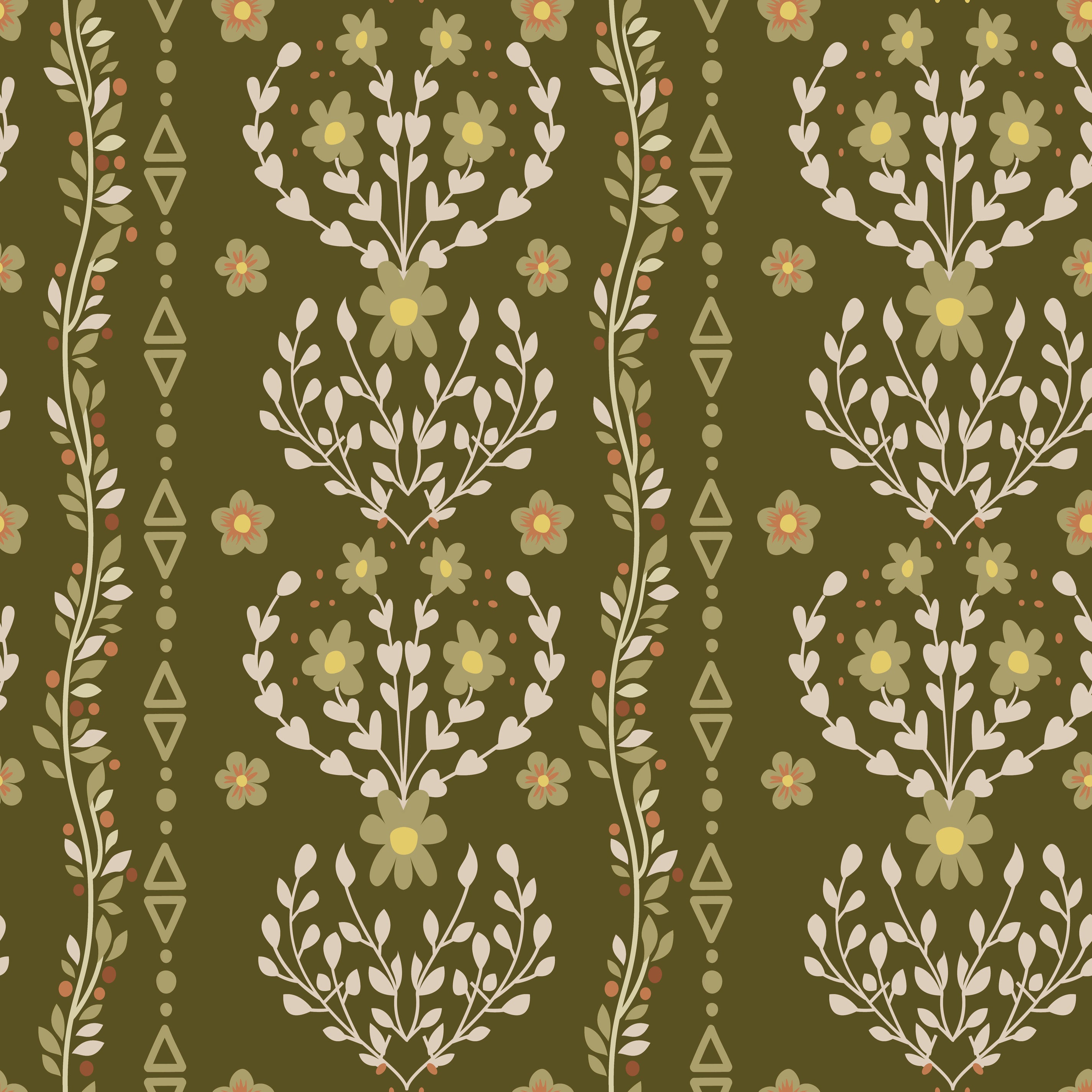 Beacon Meadow (Green) Wallpaper - 8 FT H X 17.4 FT W LUXE P&S