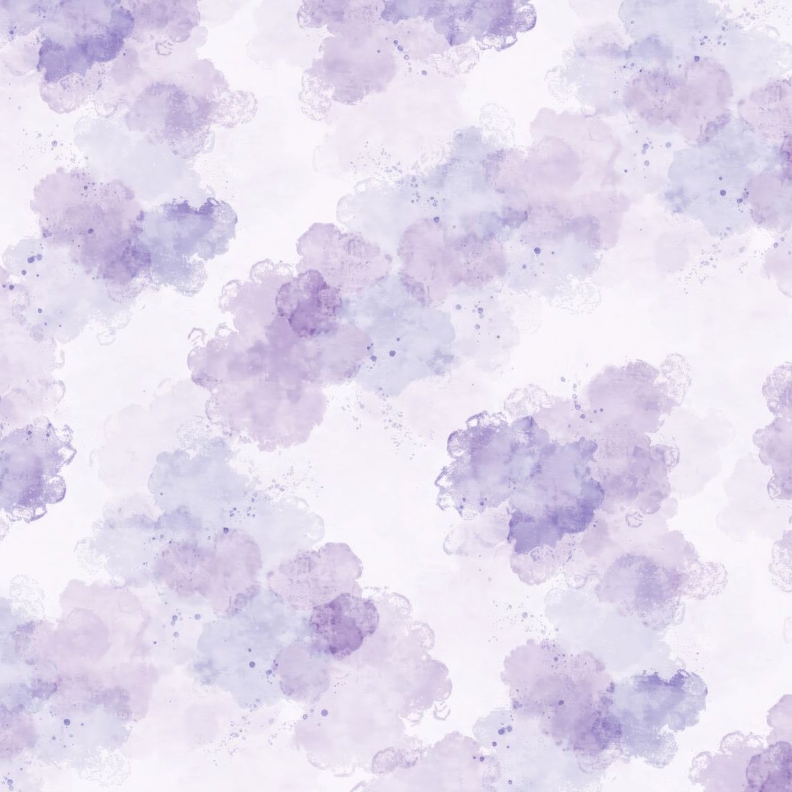 Lavender watercolor cloud wallpaper with soft purple hues in abstract pattern.