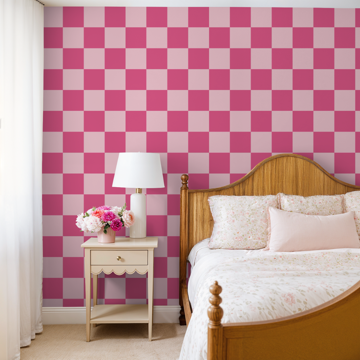 Lola Check Wallpaper