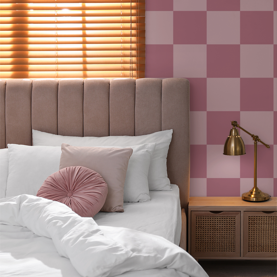 Mabel Check Wallpaper