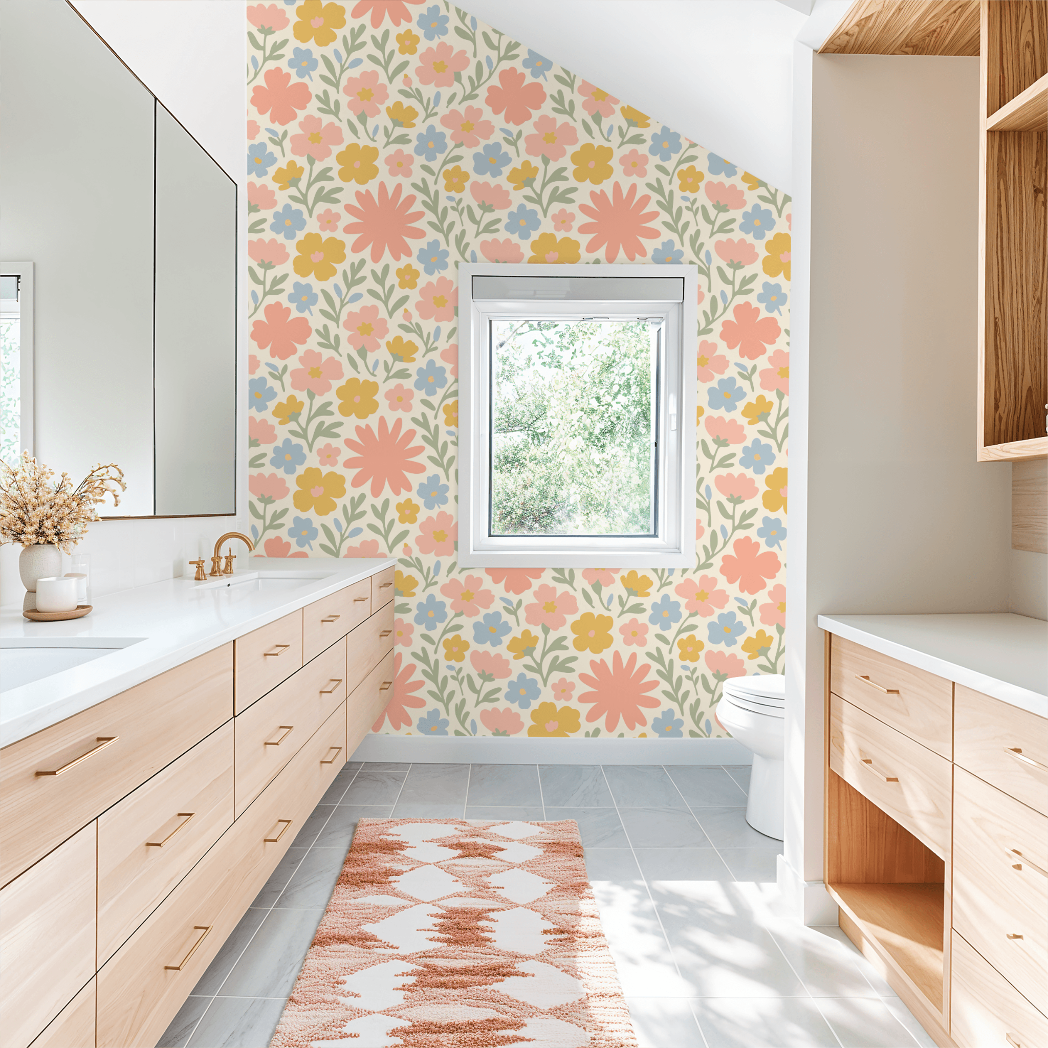 Pastel Meadow (Large) Wallpaper