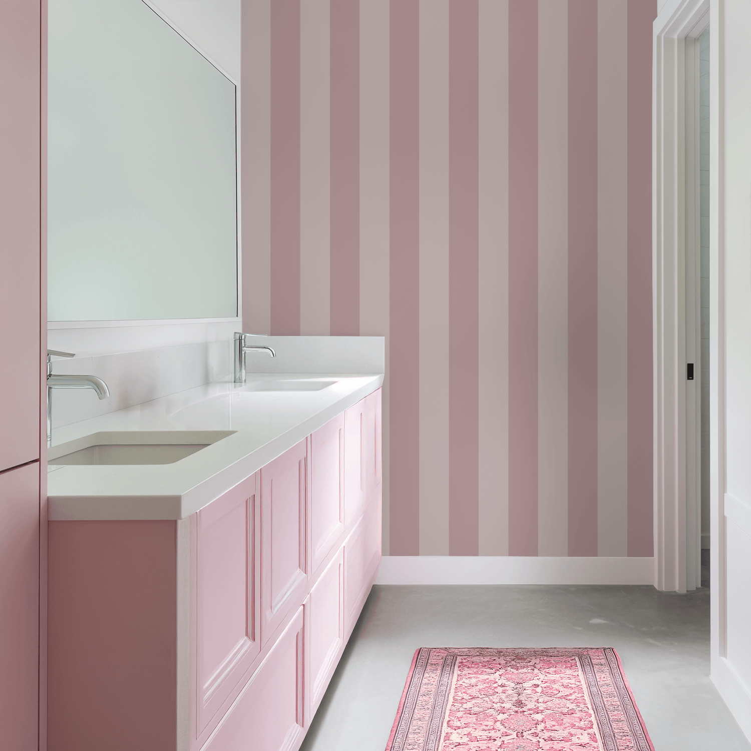 Simply Stripes (Mauve) Wallpaper