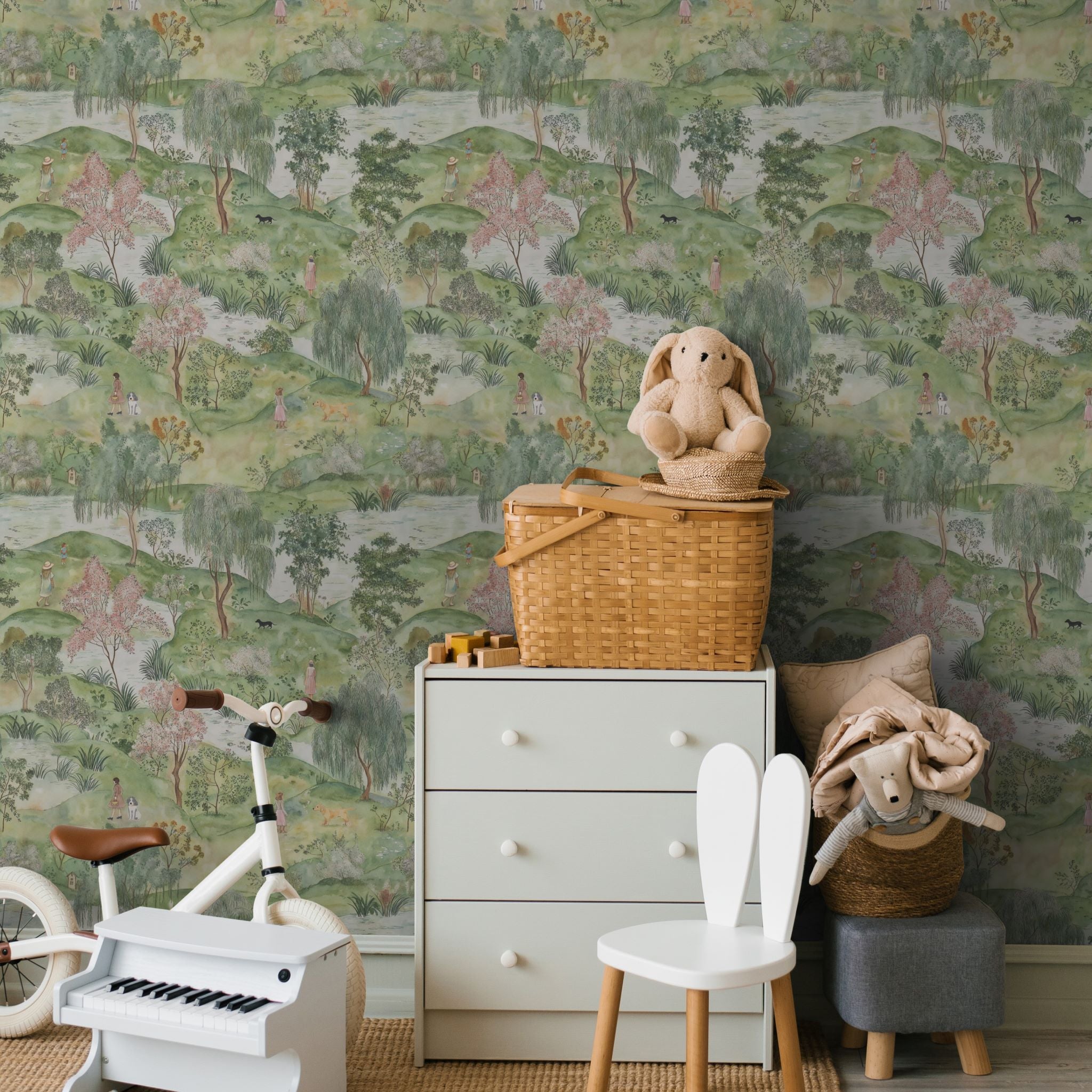 Penny's Park Wallpaper - 8 FT H X 14.25 FT W LUXE P&S