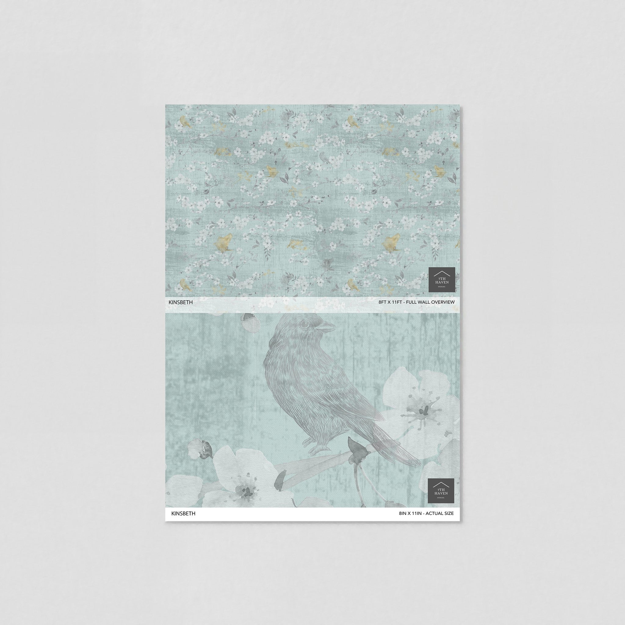 Kinsbeth Wallpaper - 10 FT H X 11 FT W Luxe Peel and Stick