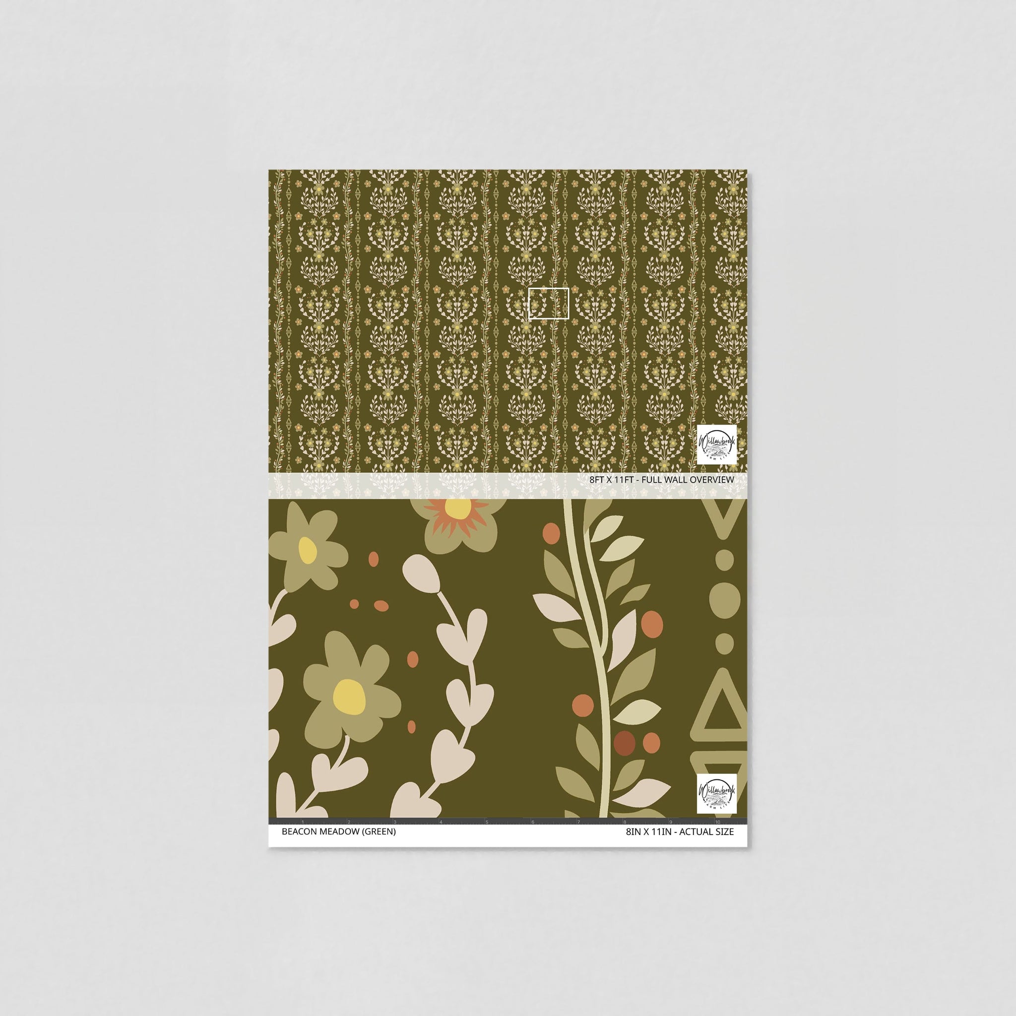 Beacon Meadow (Green) Wallpaper